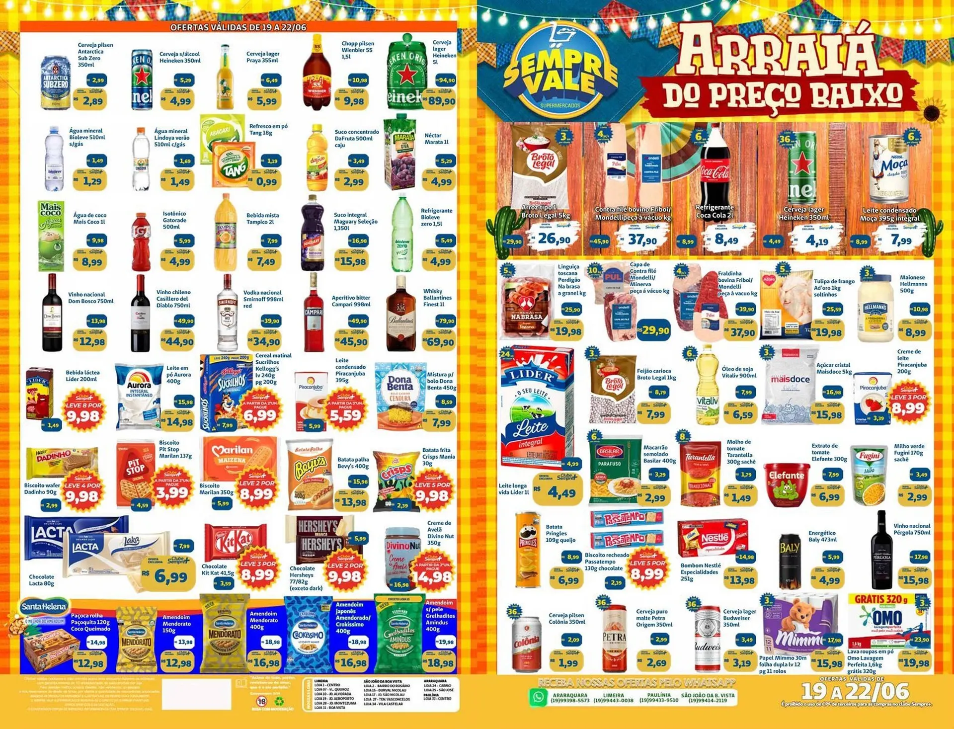 Encarte de Catálogo Sempre Vale Supermercados 19 de junho até 22 de junho 2025 - Pagina 1