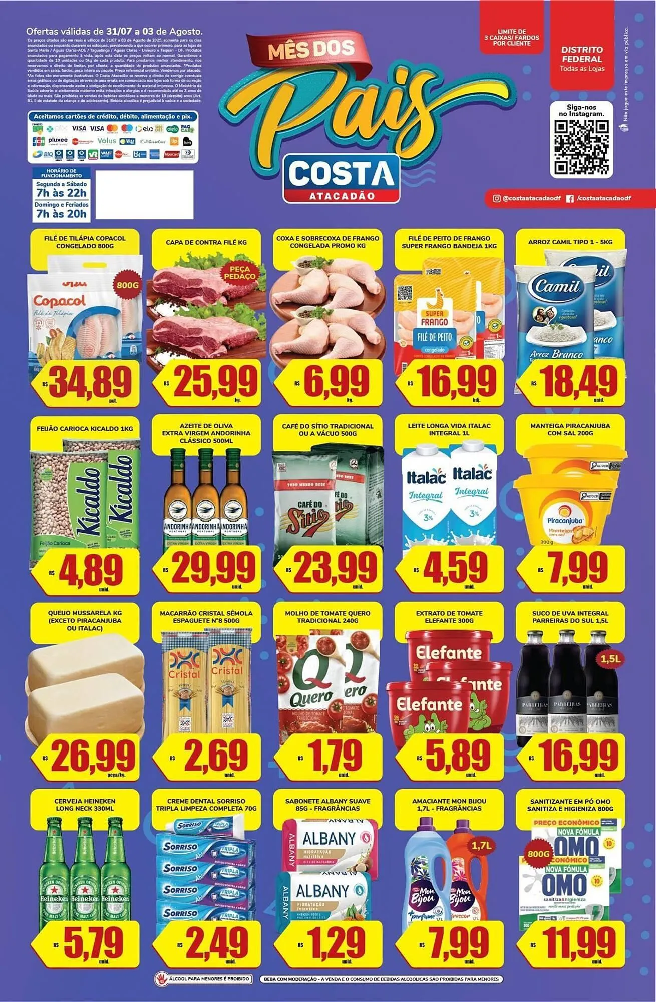 Encarte de Catálogo Costa Atacadão 31 de julho até 3 de agosto 2025 - Pagina 1