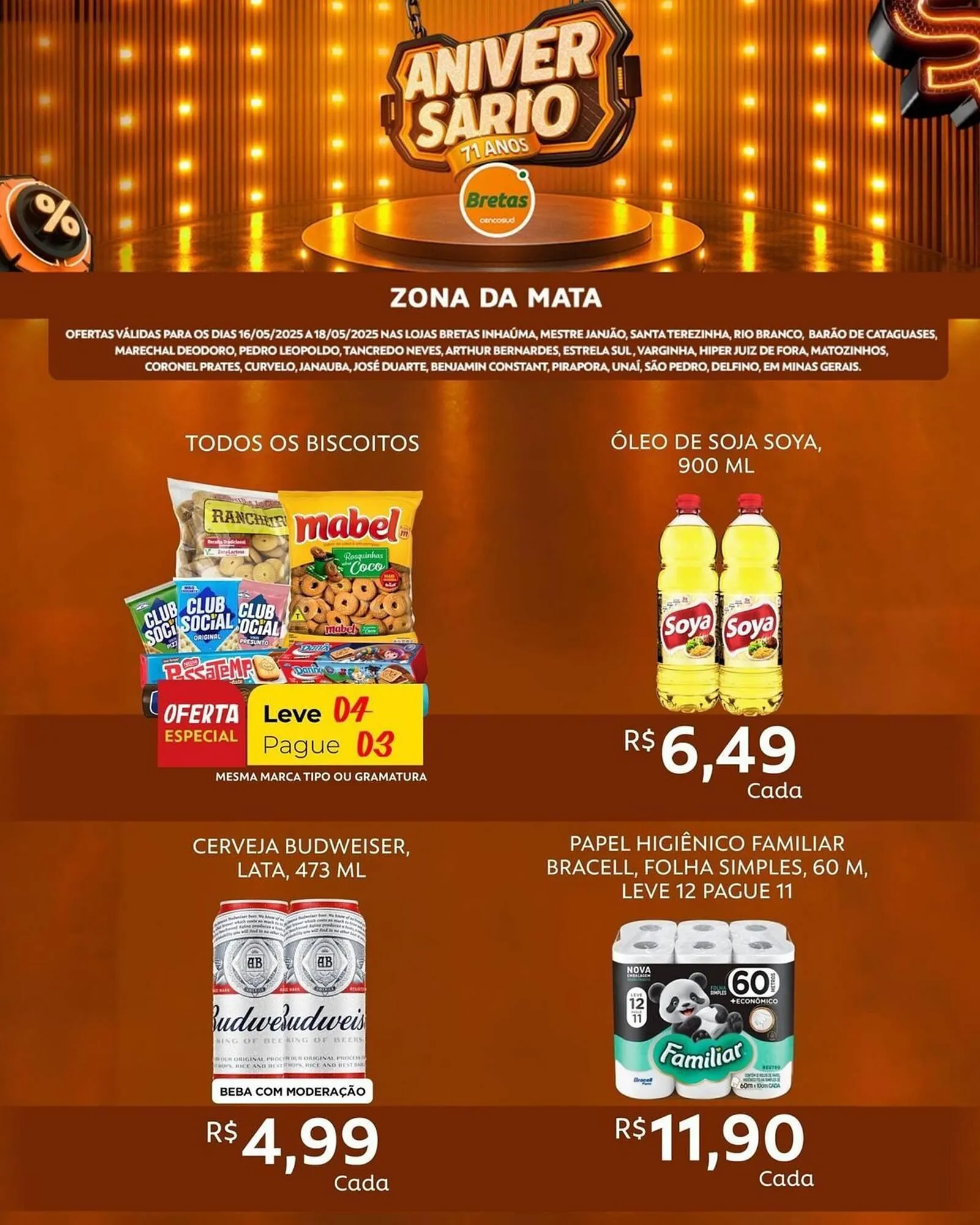 Encarte de Catálogo Supermercados Bretas 16 de maio até 18 de maio 2025 - Pagina 7