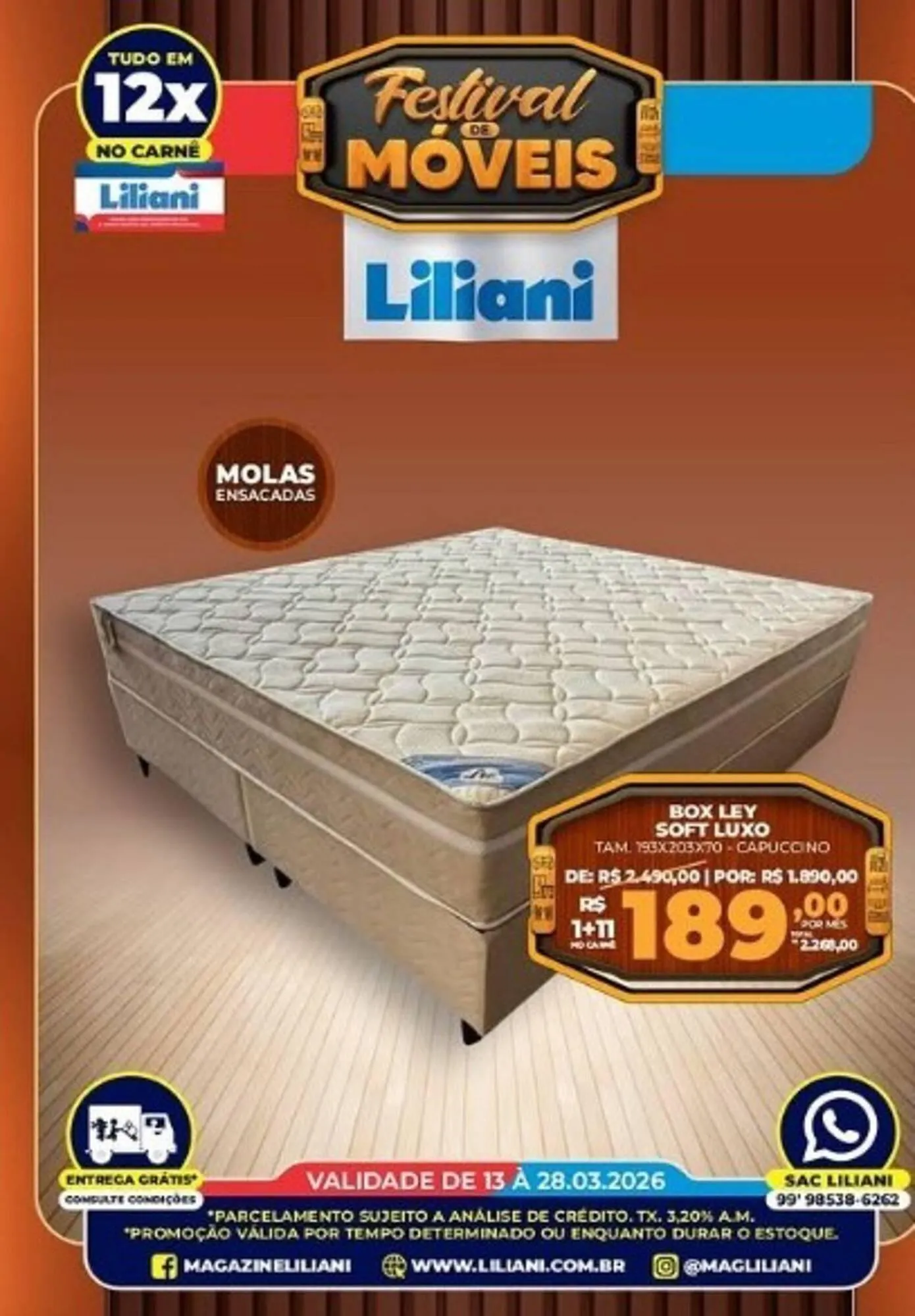 Encarte de Magazine Liliani 27 de março até 28 de março 2026 - Pagina 9