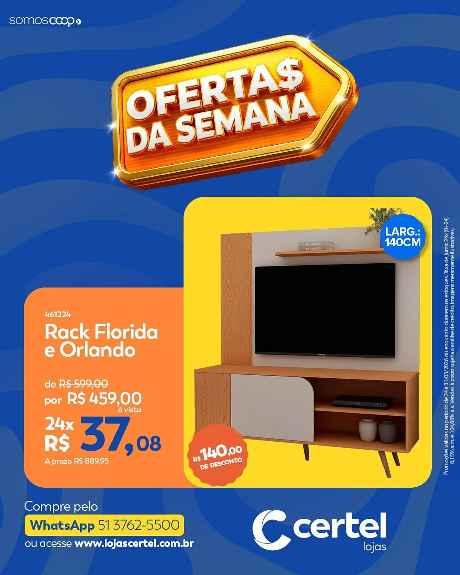 Encarte de Folheto Lojas Certel 25 de março até 31 de março 2026 - Pagina 3