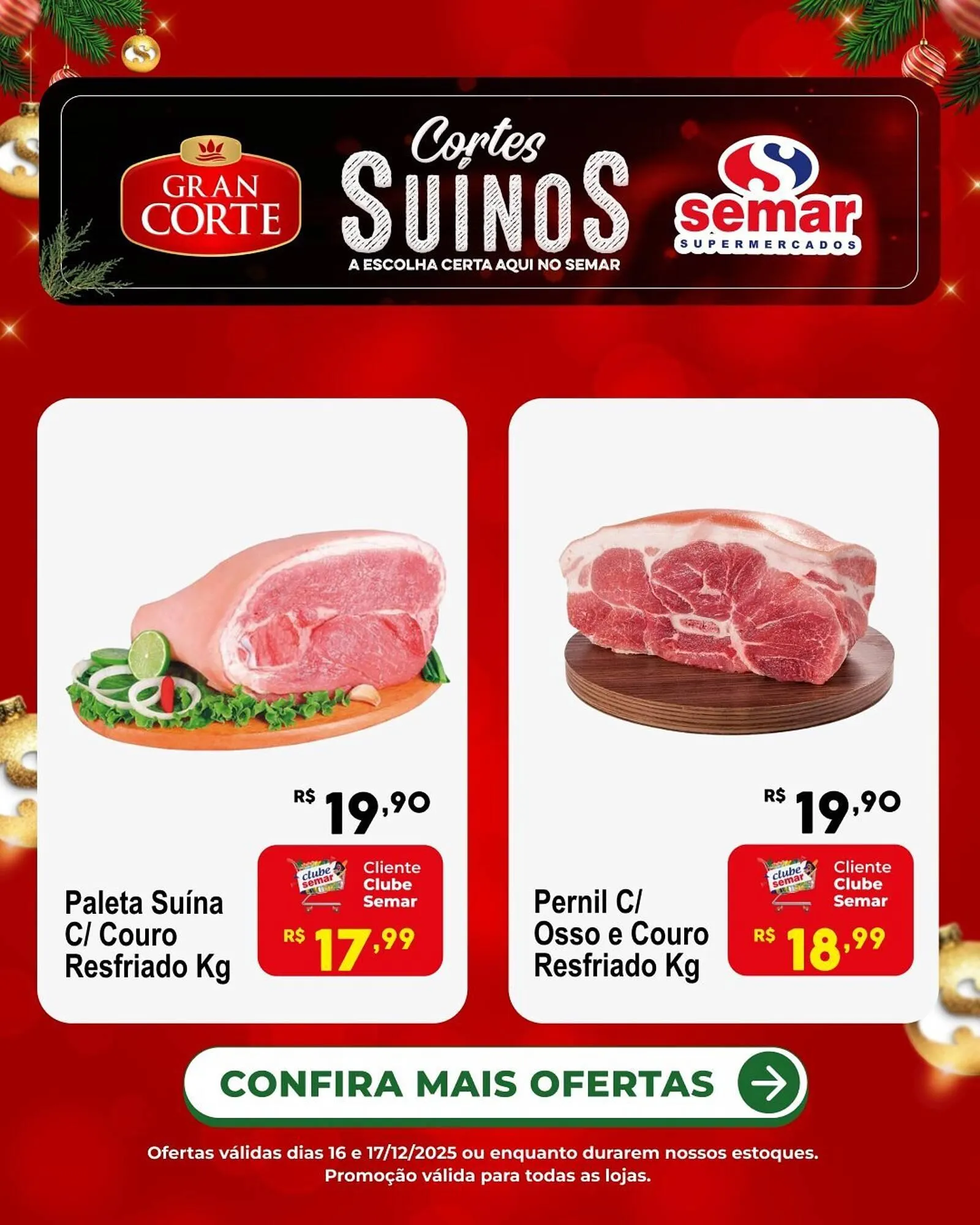 Encarte de Folheto Semar Supermercado 16 de dezembro até 17 de dezembro 2025 - Pagina 1