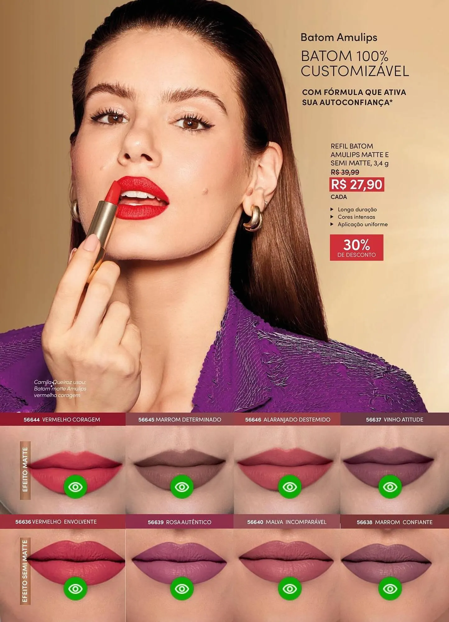 Encarte de Catálogo Eudora 23 de abril até 30 de junho 2025 - Pagina 50