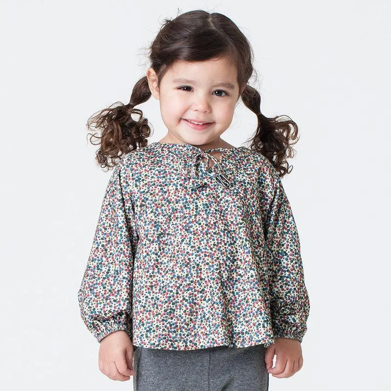 Conjunto Toddler Menina Mini Spots Cinza