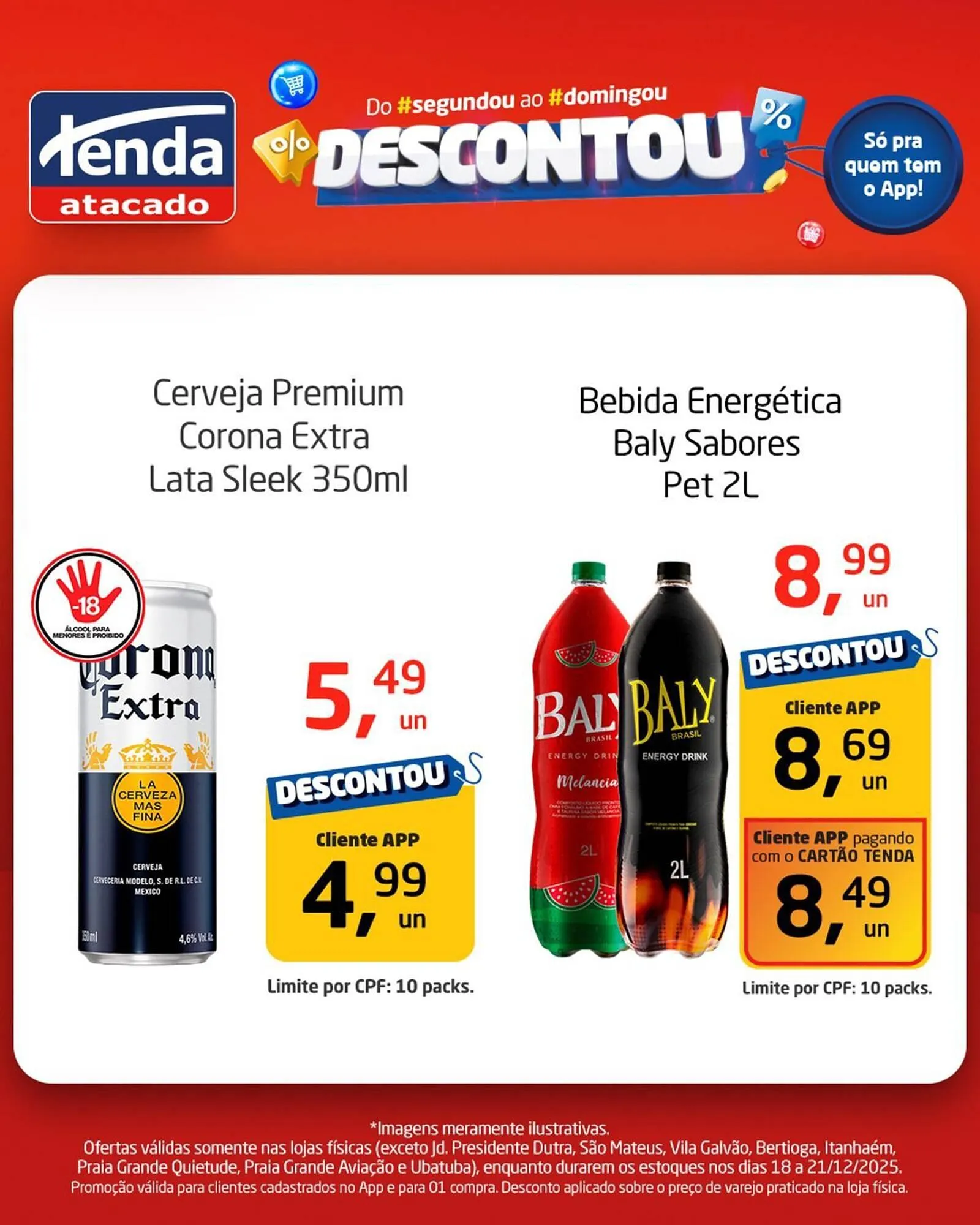 Encarte de Folheto Tenda Atacado 19 de dezembro até 21 de dezembro 2025 - Pagina 1