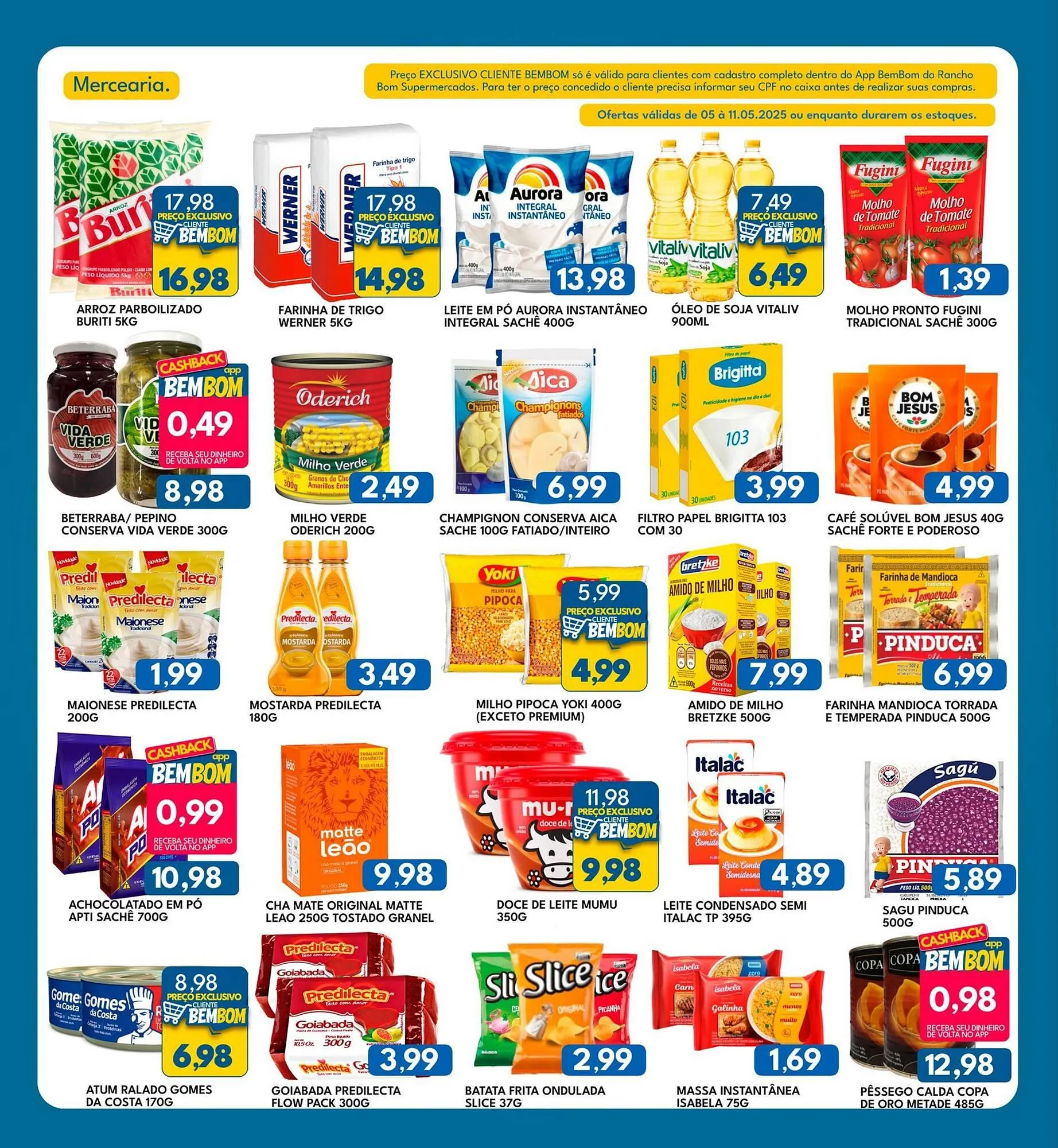 Encarte de Catálogo Rancho Bom Supermercados 5 de maio até 11 de maio 2025 - Pagina 2