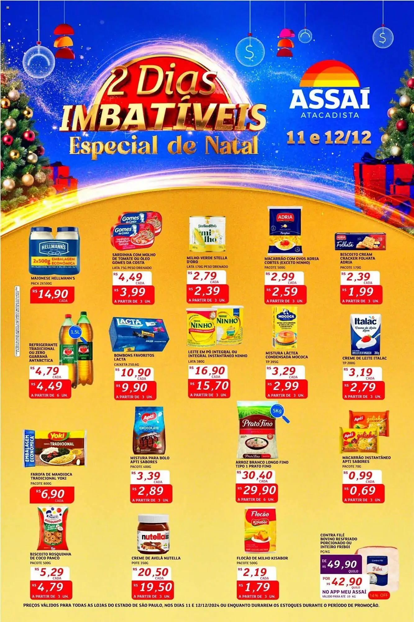 Encarte de Catálogo Assaí Atacadista 11 de dezembro até 12 de dezembro 2024 - Pagina 1