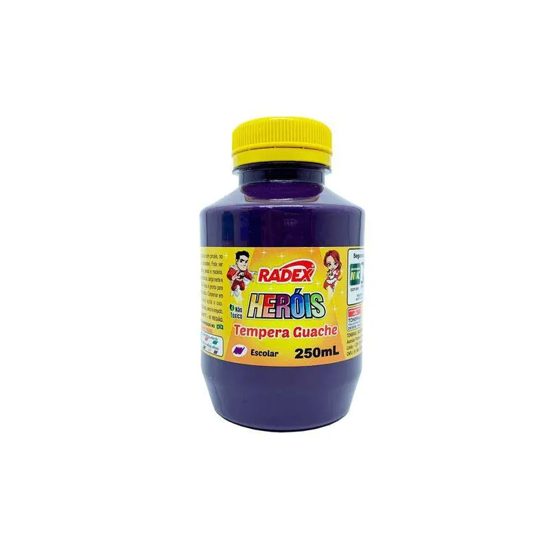 Tinta Guache 250ml Roxo - Radex