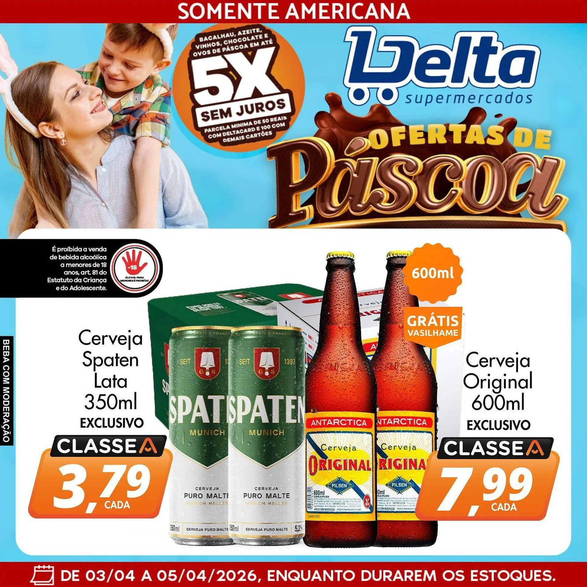 Encarte de Catálogo Delta Supermercados 3 de abril até 5 de abril 2026 - Pagina 1