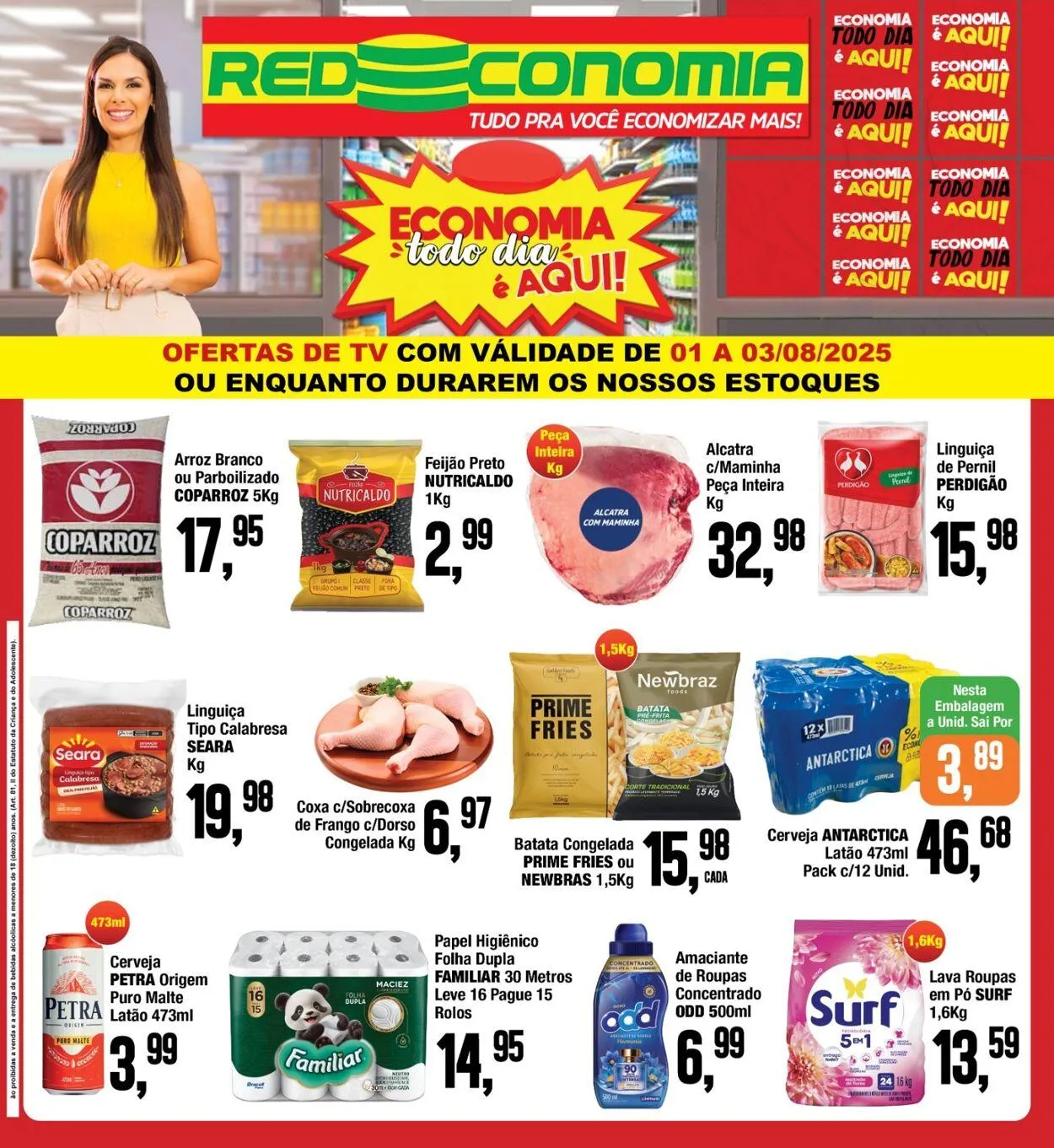 Encarte de Redeconomia 1 de agosto até 15 de agosto 2025 - Pagina 1