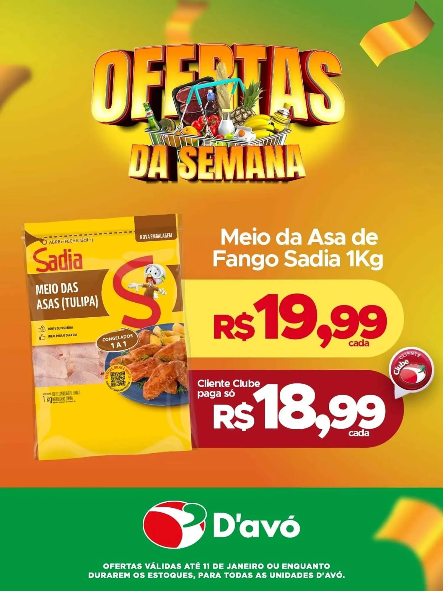 Encarte de Catálogo D'avó Supermercado 6 de janeiro até 11 de janeiro 2026 - Pagina 1