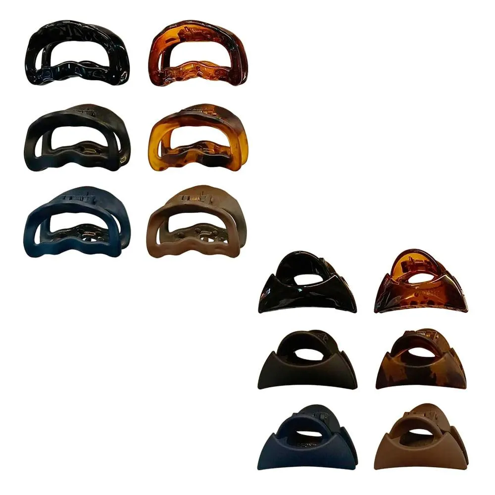 Kit Presilhas para Cabelo 2 Peças Formato e Cor Sortido Plástico 5,2x3,2x3cm LM2099 - honeyhome