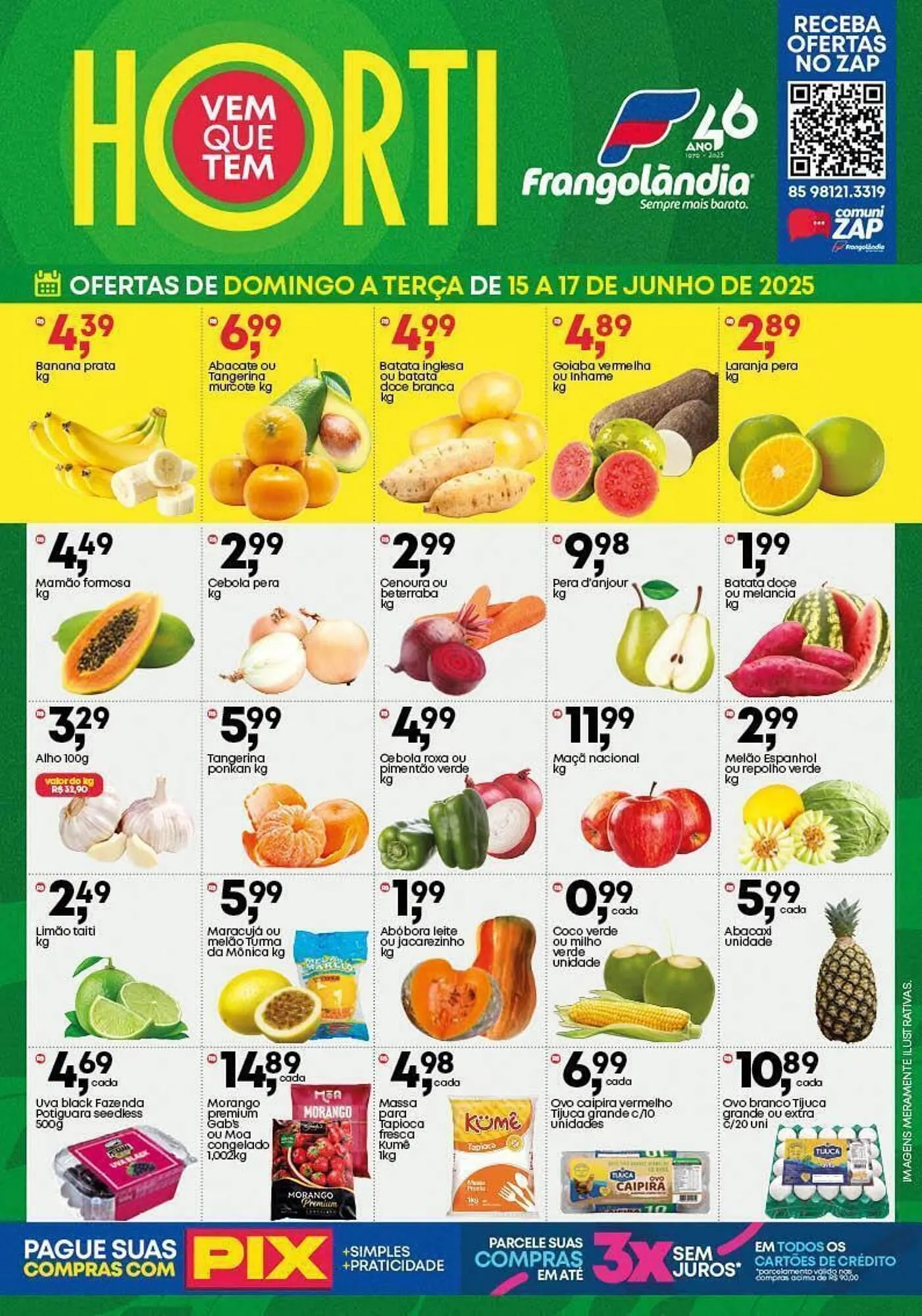 Encarte de Ofertas Frangolândia 15 de junho até 17 de junho 2025 - Pagina 1