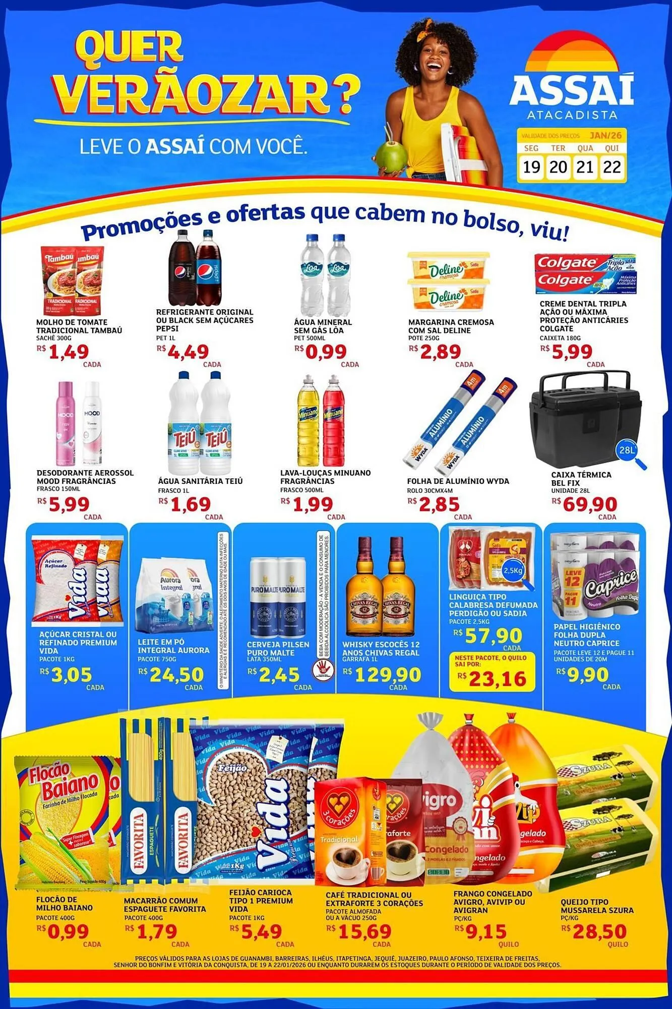 Encarte de Encarte Assaí Atacadista 19 de janeiro até 22 de janeiro 2026 - Pagina 1