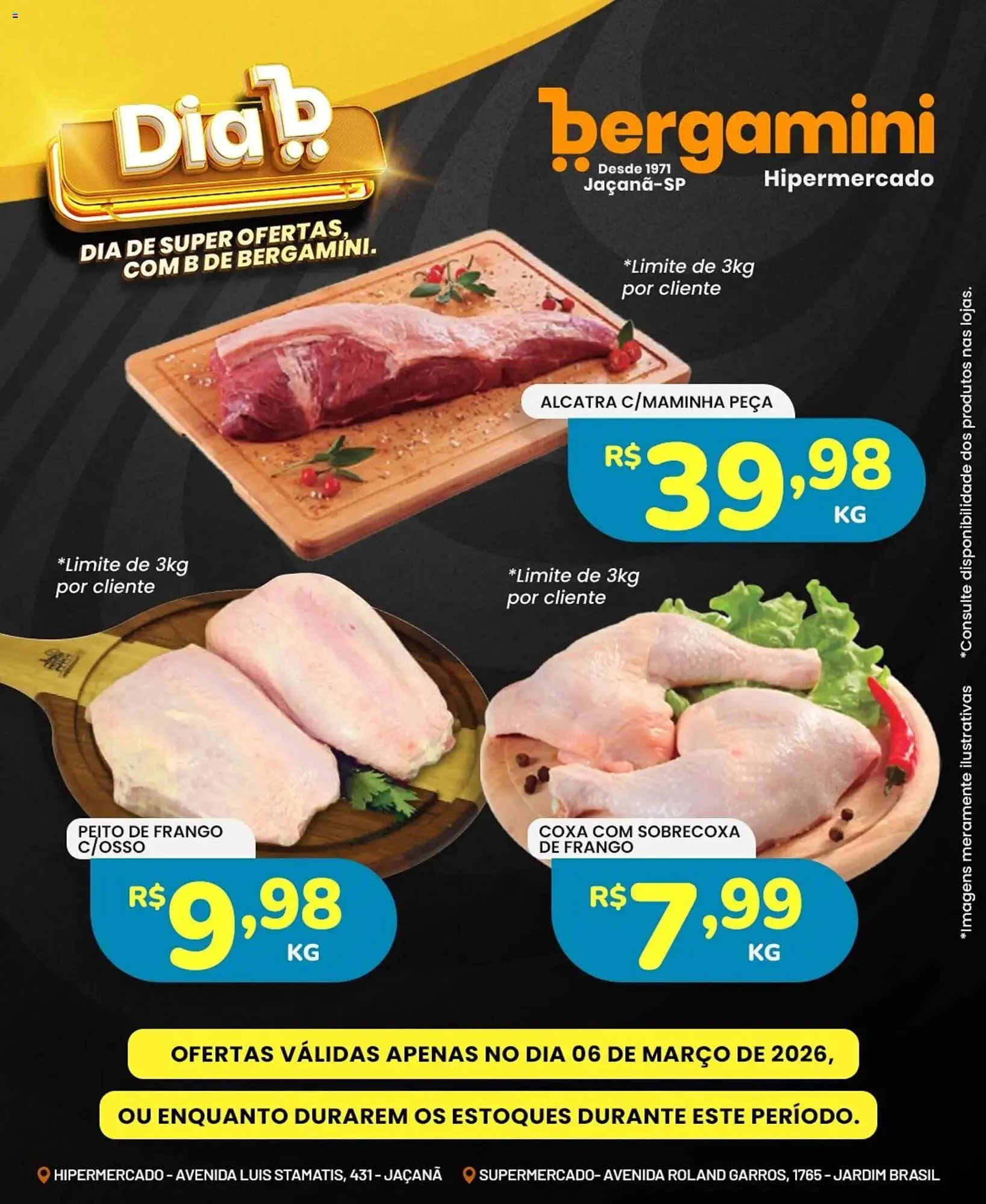 Encarte de Catálogo Supermercado Bergamini 6 de março até 6 de março 2026 - Pagina 1