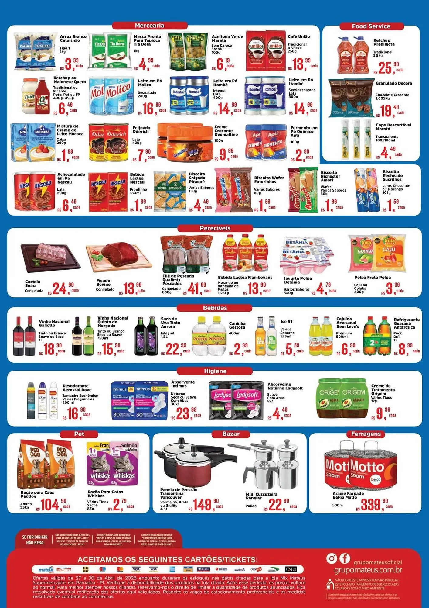 Encarte de Catálogo Supermercados Mateus 26 de abril até 30 de abril 2026 - Pagina 2