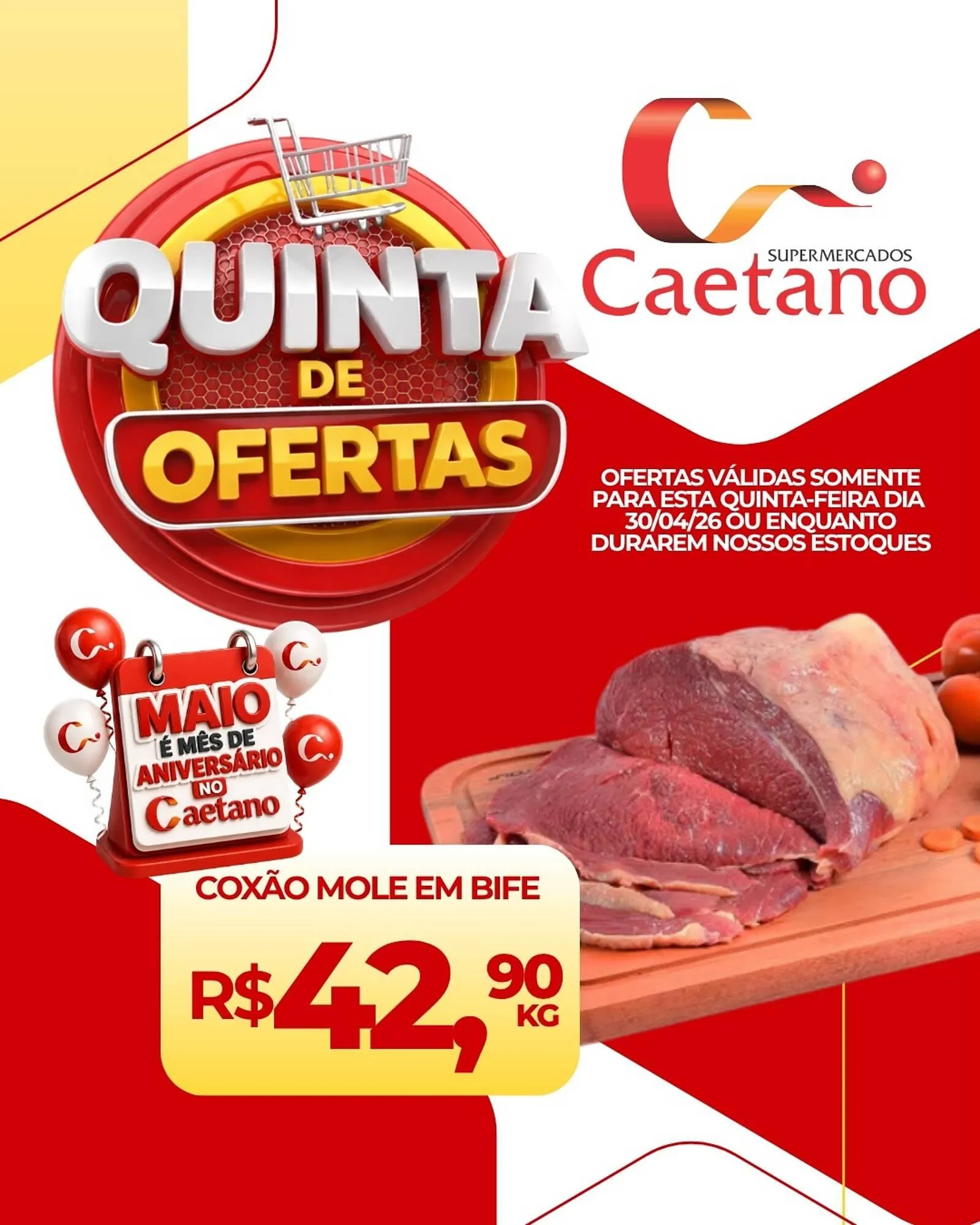 Encarte de Catálogo Supermercados Caetano 30 de abril até 30 de abril 2026 - Pagina 3