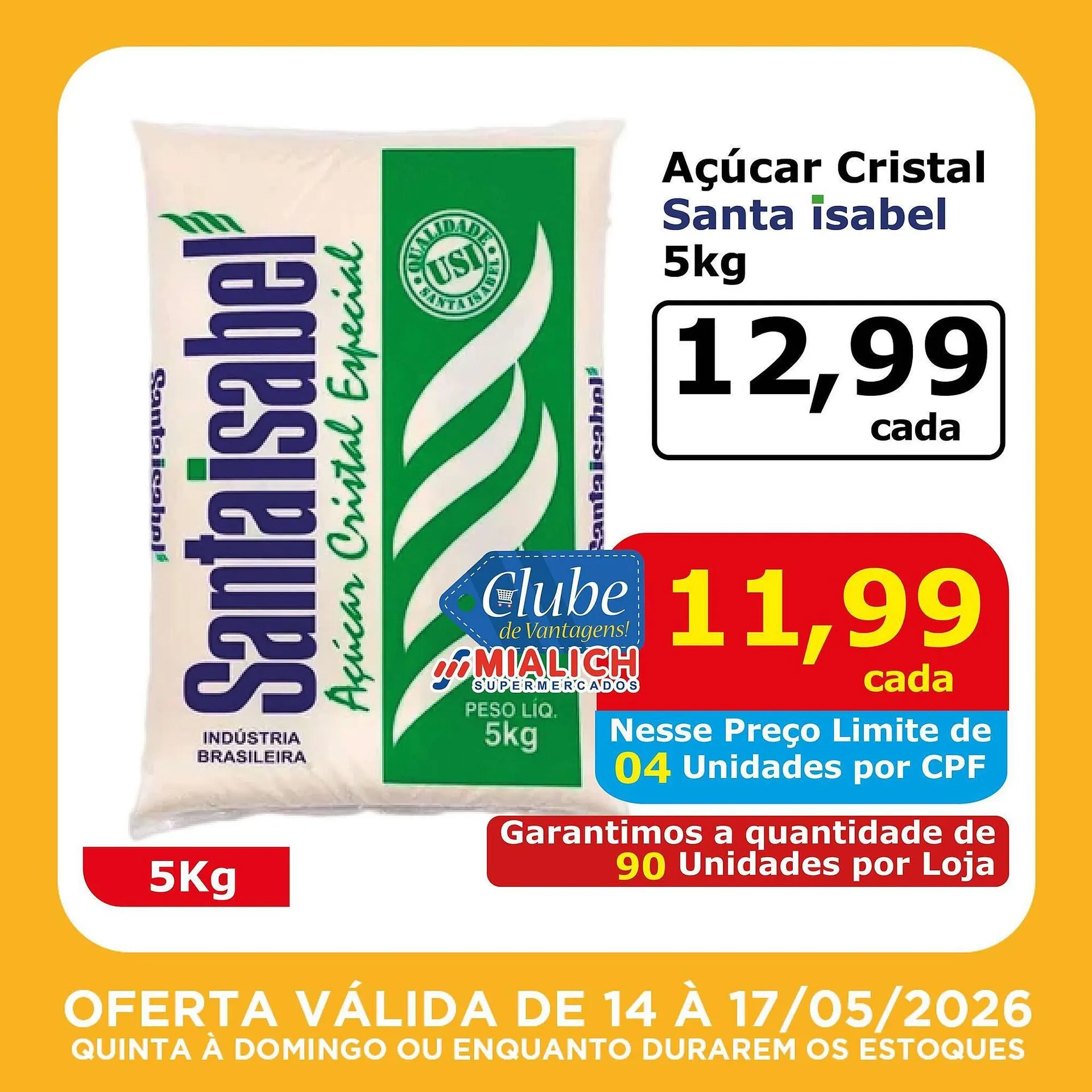 Encarte de Catálogo Mialich Supermercados 14 de maio até 17 de maio 2026 - Pagina 8