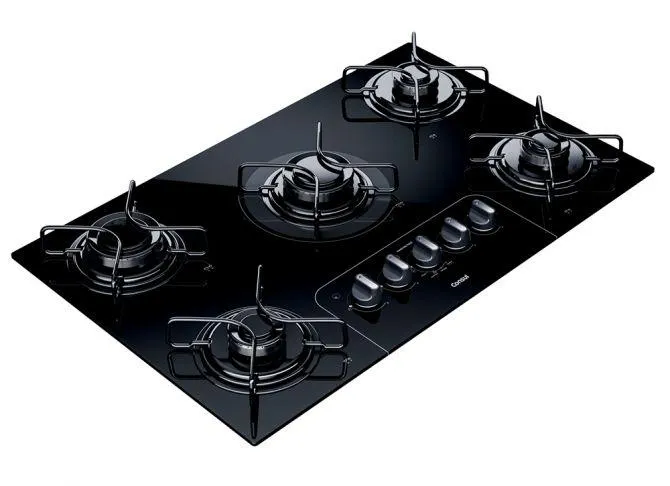 Cooktop Consul Facilite CD075 - 5 Bocas, Acendimento Automático - Preto