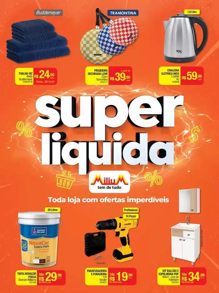 Encarte de Tabloide Milium 2 de abril até 30 de abril 2025 - Pagina 1