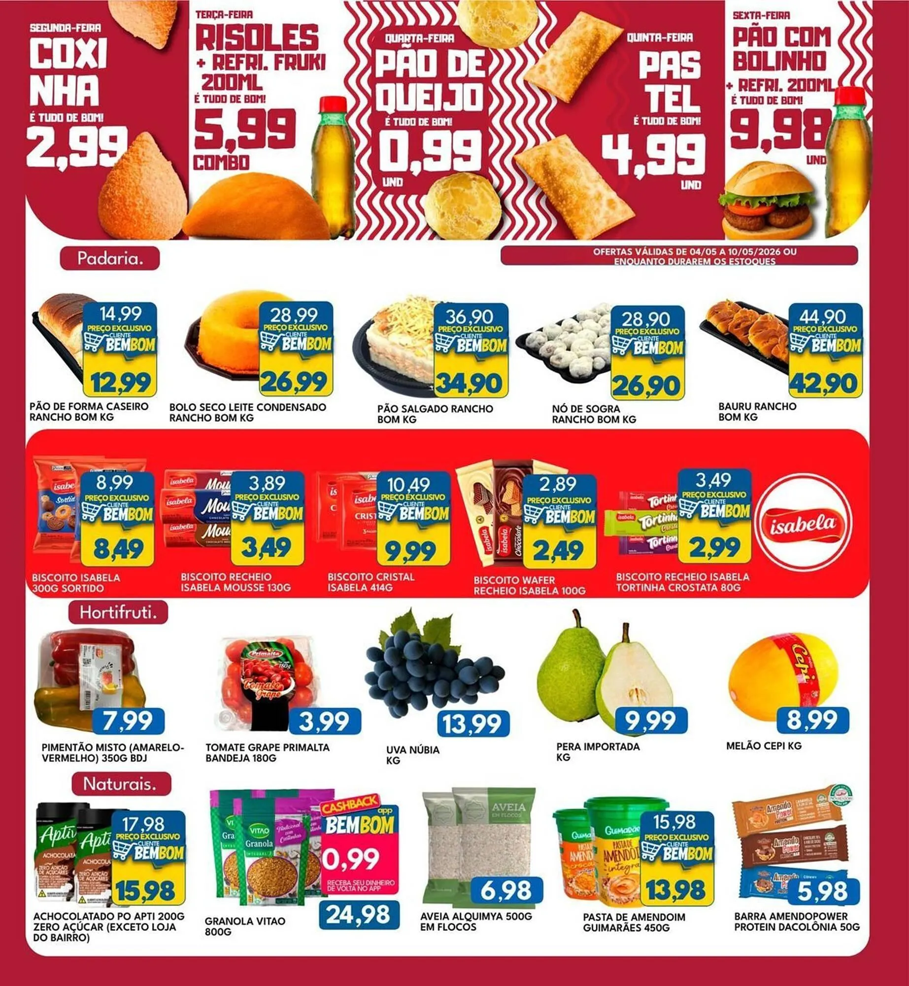 Encarte de Catálogo Rancho Bom Supermercados 4 de maio até 10 de maio 2026 - Pagina 4
