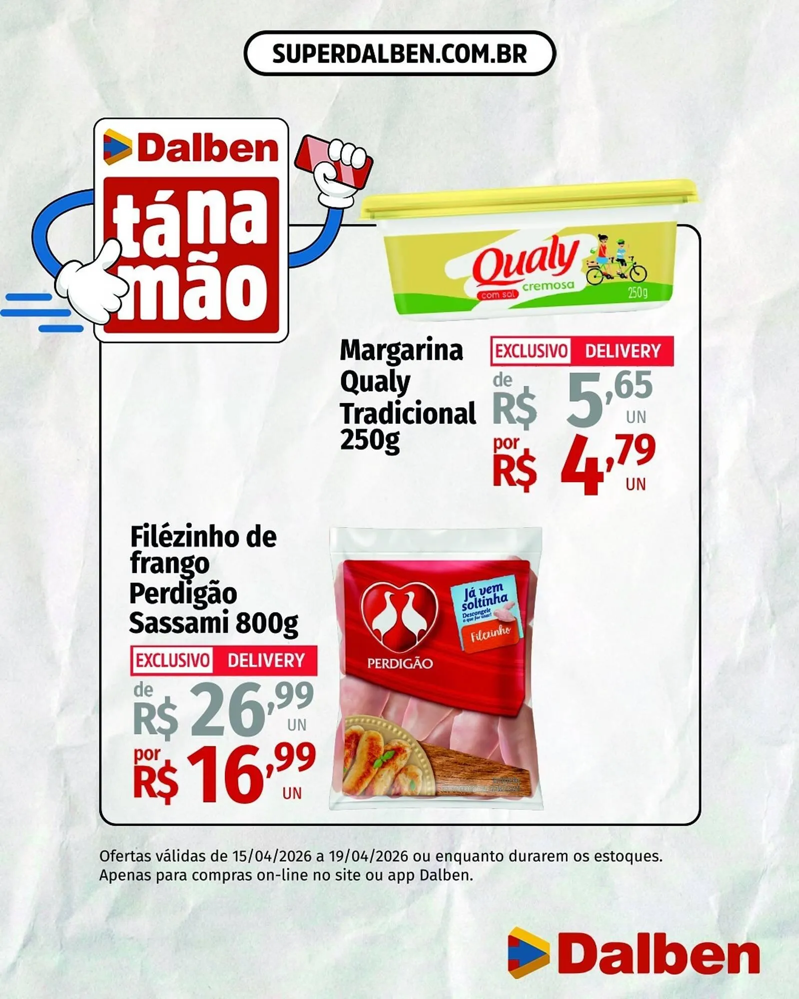 Encarte de Catálogo Supermercado Dalben 15 de abril até 19 de abril 2026 - Pagina 1