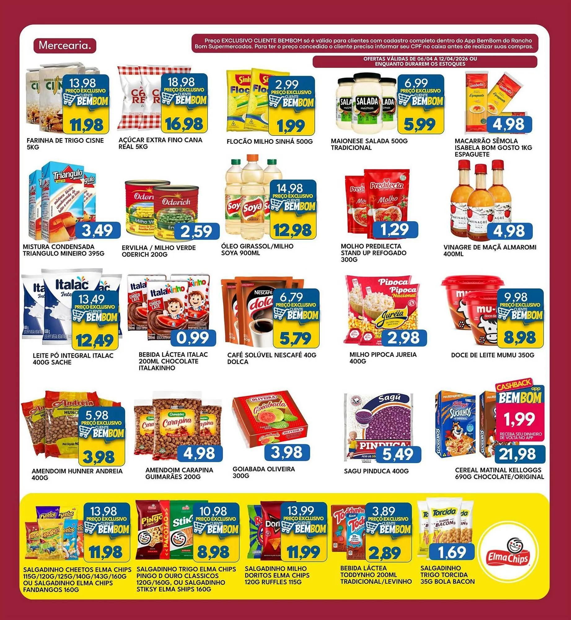 Encarte de Catálogo Rancho Bom Supermercados 6 de abril até 12 de abril 2026 - Pagina 7