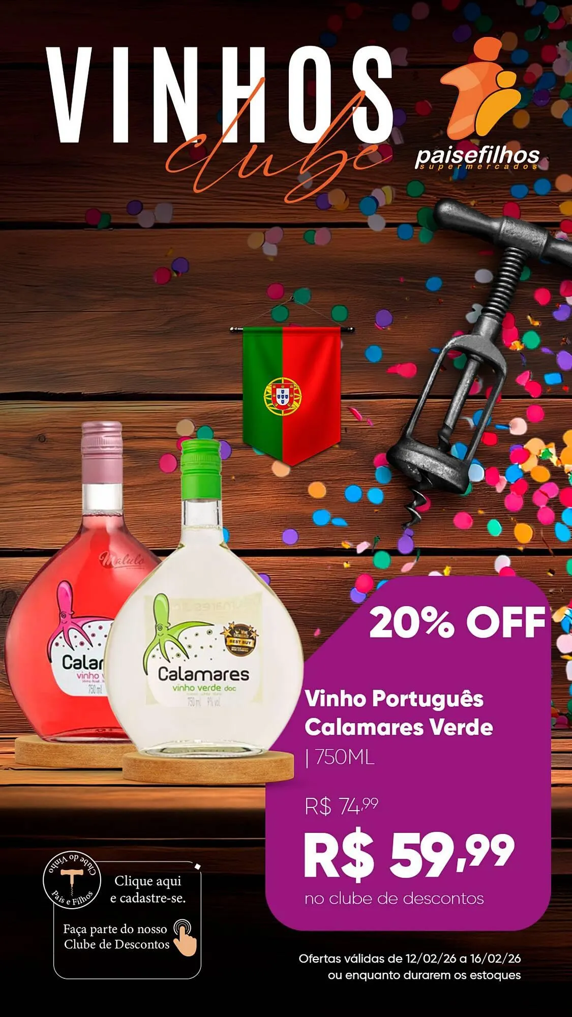 Encarte de Catálogo Pais e Filhos Supermercados 12 de fevereiro até 16 de fevereiro 2026 - Pagina 3