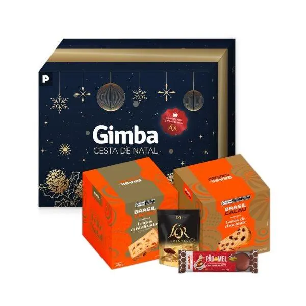 Cesta de Natal P Brasil Cacau 1 UN Gimba