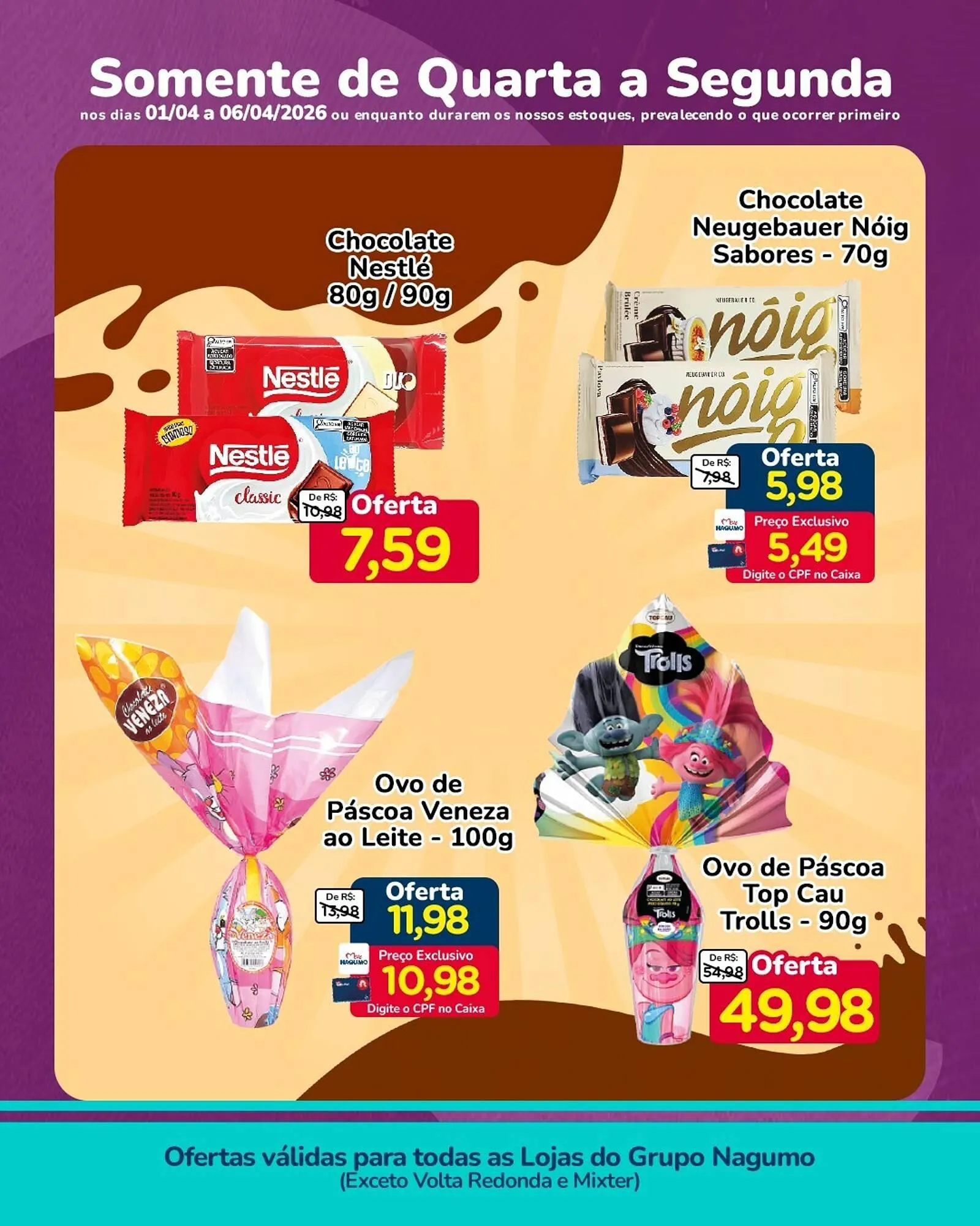 Encarte de Folheto Nagumo 4 de abril até 6 de abril 2026 - Pagina 4