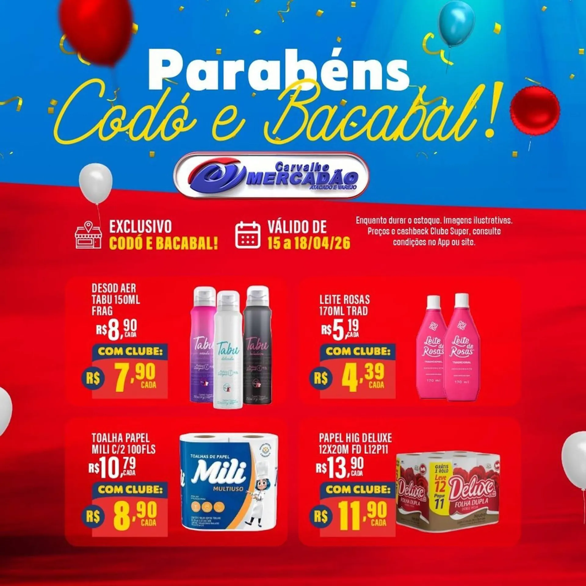 Encarte de Catálogo Carvalho Supermercado 15 de abril até 18 de abril 2026 - Pagina 7