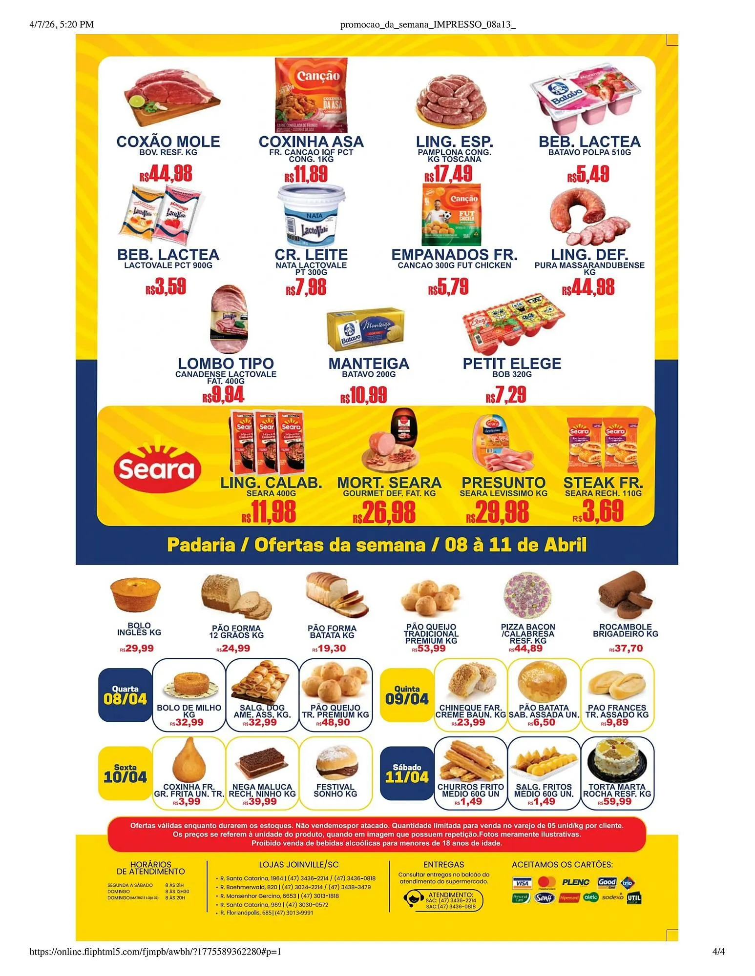 Encarte de Catálogo Supermercado Vitorino 8 de abril até 13 de abril 2026 - Pagina 4