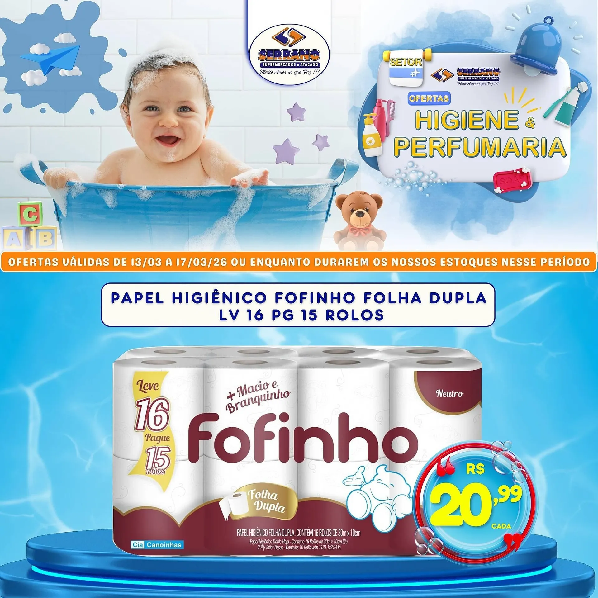 Encarte de Catálogo Serrano Supermercado 16 de março até 17 de março 2026 - Pagina 2