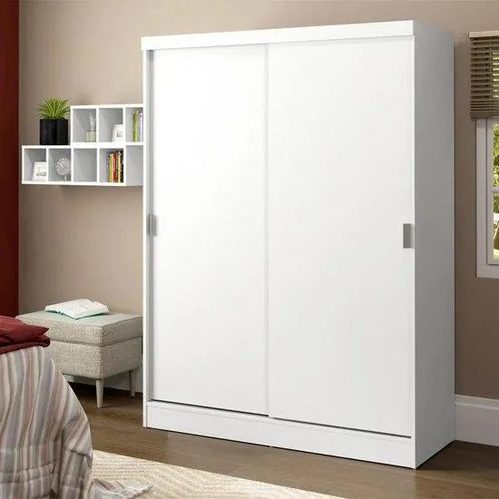 Guarda-Roupa Solteiro Madesa Luke, 2 Portas de Correr, 2 Gavetas