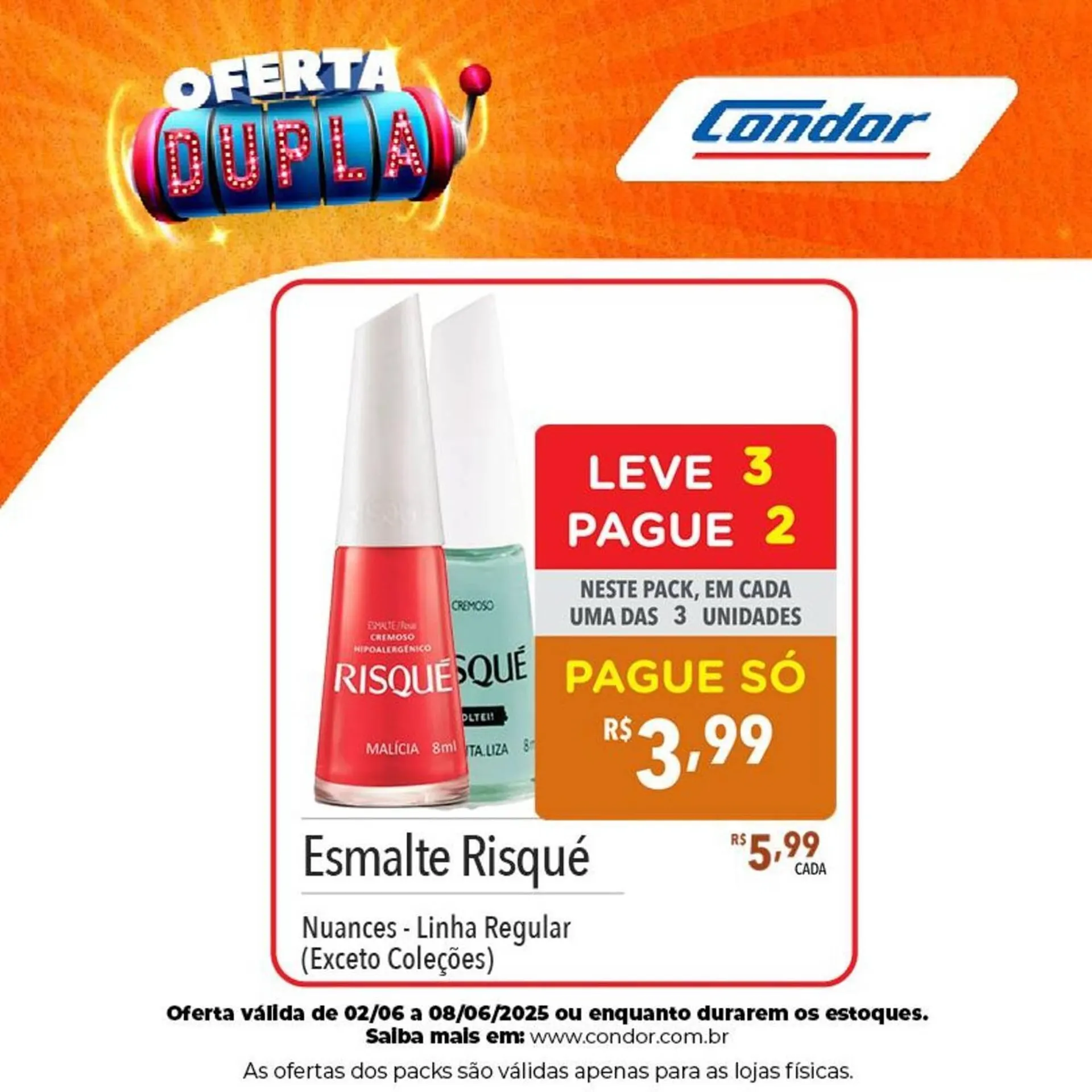 Encarte de Catálogo Supermercados Condor 6 de junho até 8 de junho 2025 - Pagina 1