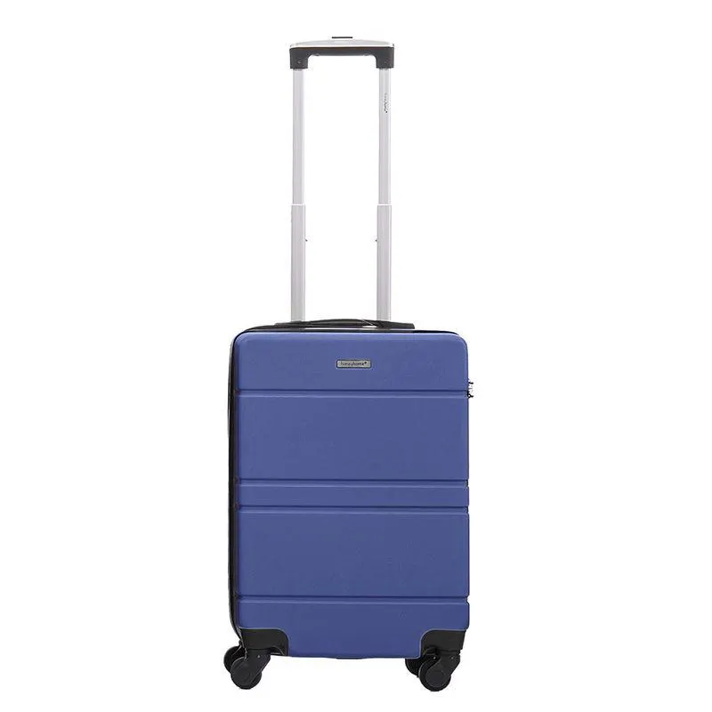 Mala Viagem Bordo Focco 20" Rodinhas 360º 10kg Alça Telescópica Abs Azul Clara LM1281 - honeyhome