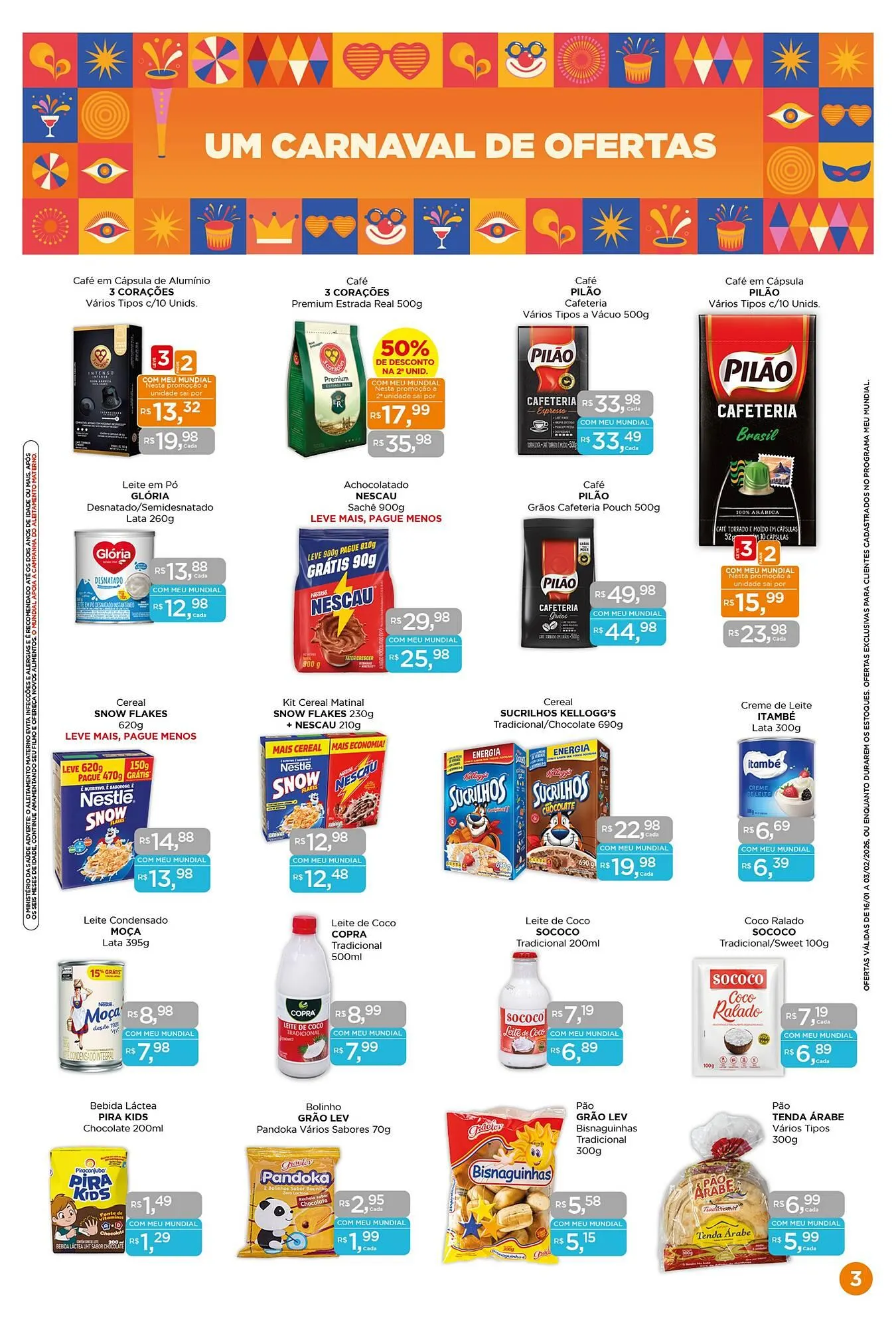 Encarte de Encarte Supermercados Mundial 16 de janeiro até 3 de fevereiro 2026 - Pagina 3