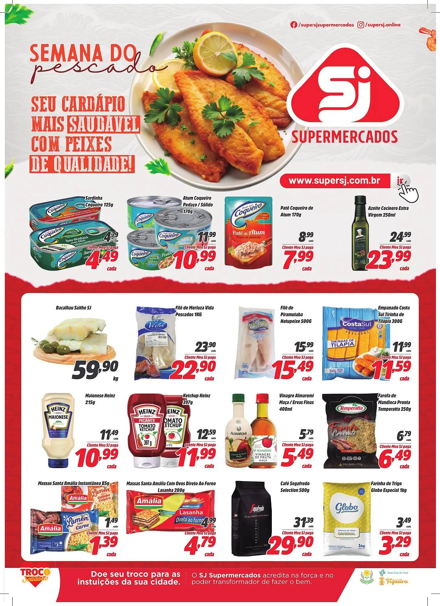 Encarte de Catálogo Sj Supermercados 6 de março até 19 de março 2025 - Pagina 1