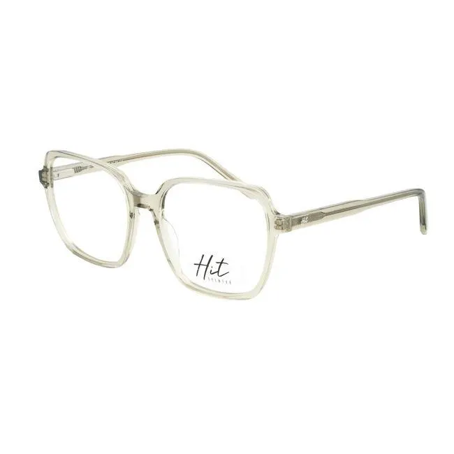 Armação de Óculos de Grau Hit, modelo 1 4289, cor Cinza Cristal, tamanho 54