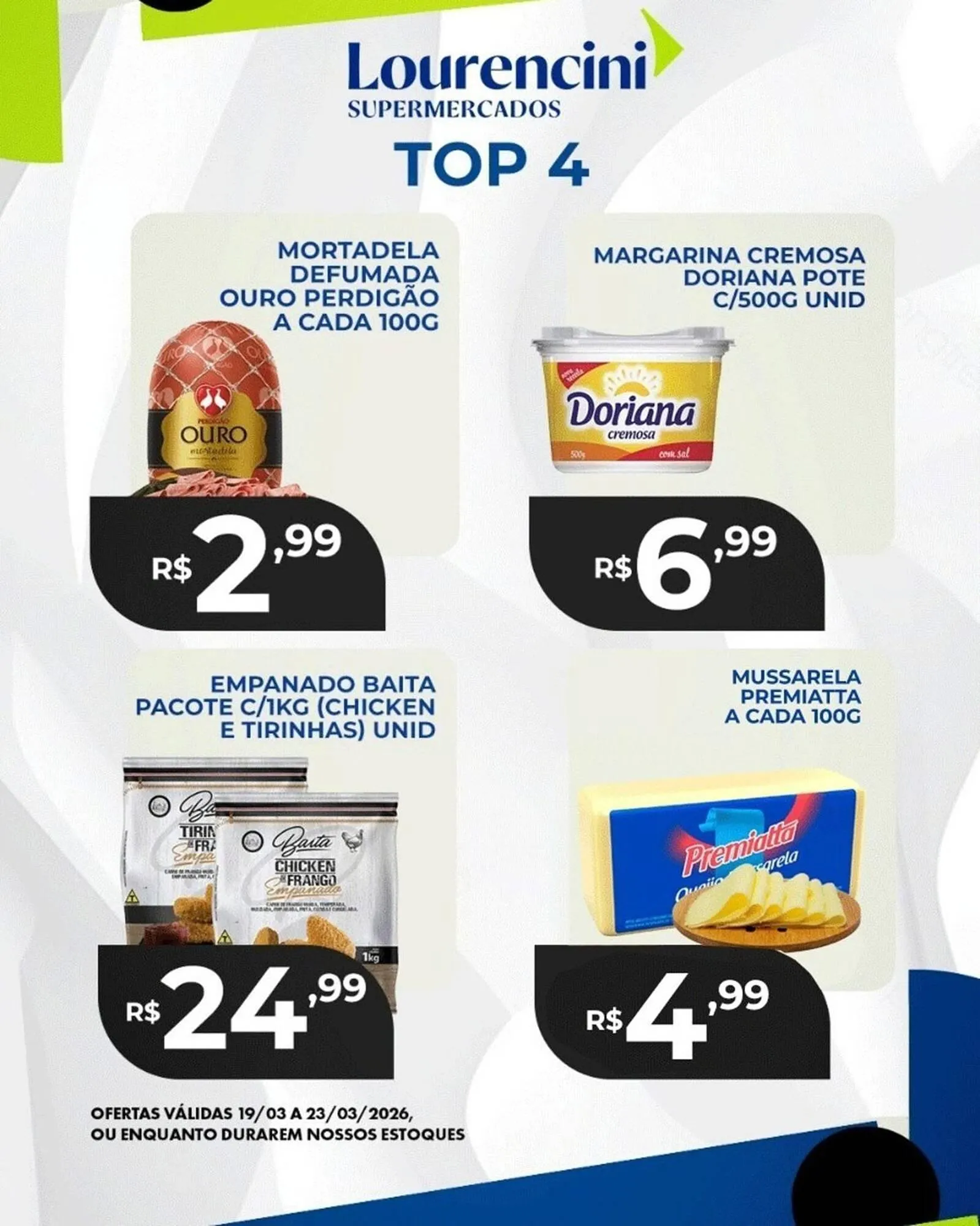 Encarte de Catálogo Lourencini Supermercados 19 de março até 23 de março 2026 - Pagina 1