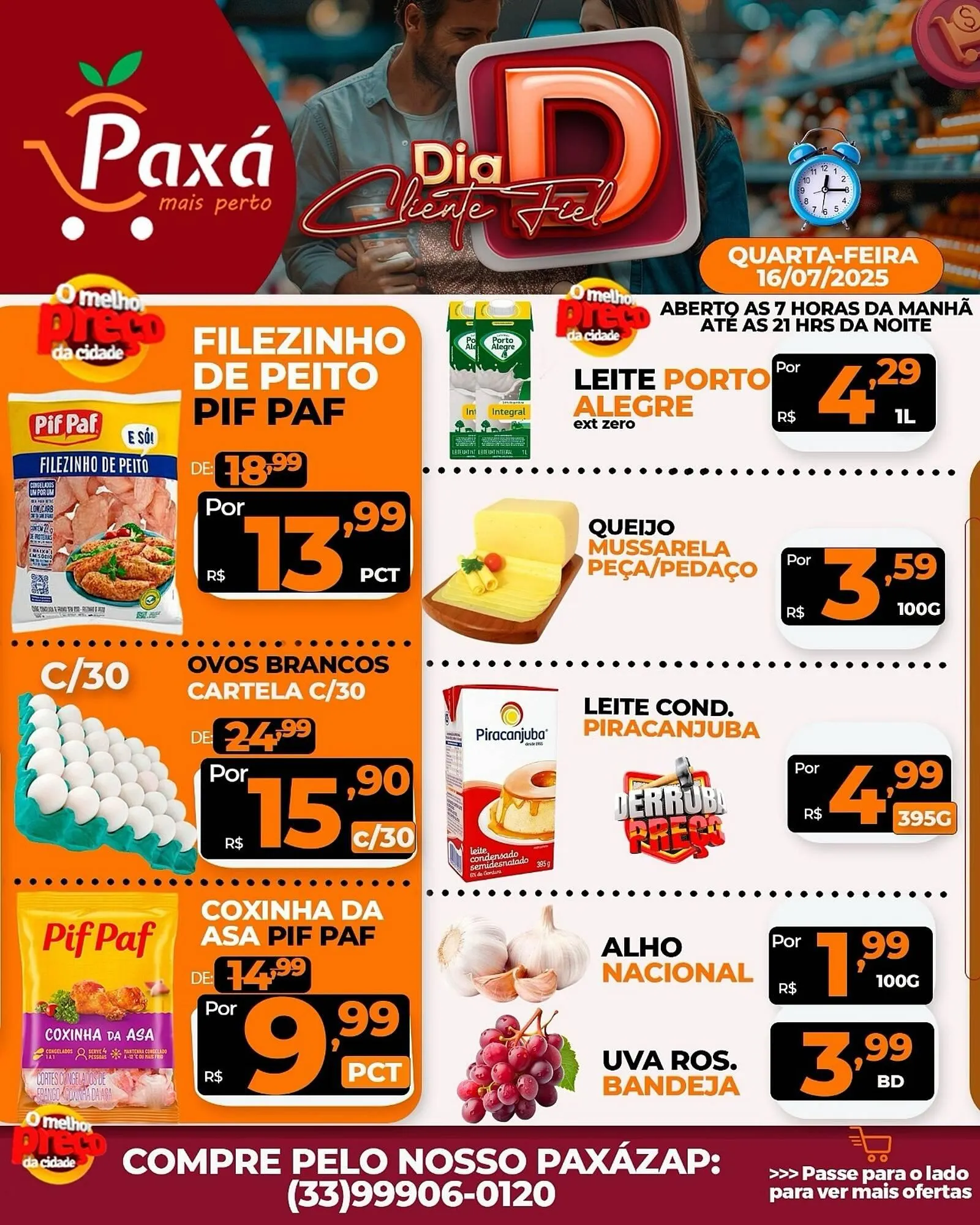 Encarte de Catálogo Paxá Supermercados 15 de julho até 16 de julho 2025 - Pagina 1