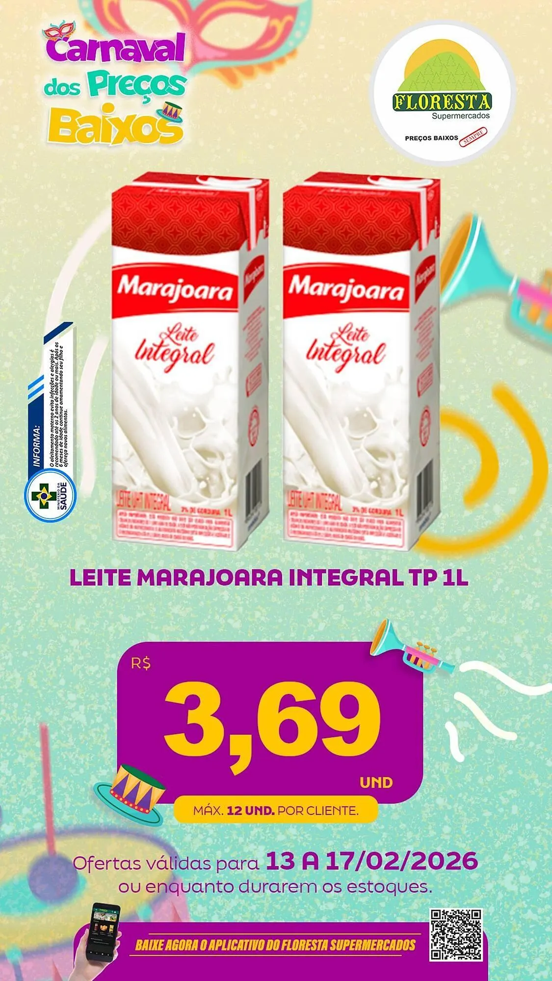 Encarte de Catálogo Floresta Supermercados 13 de fevereiro até 17 de fevereiro 2026 - Pagina 66