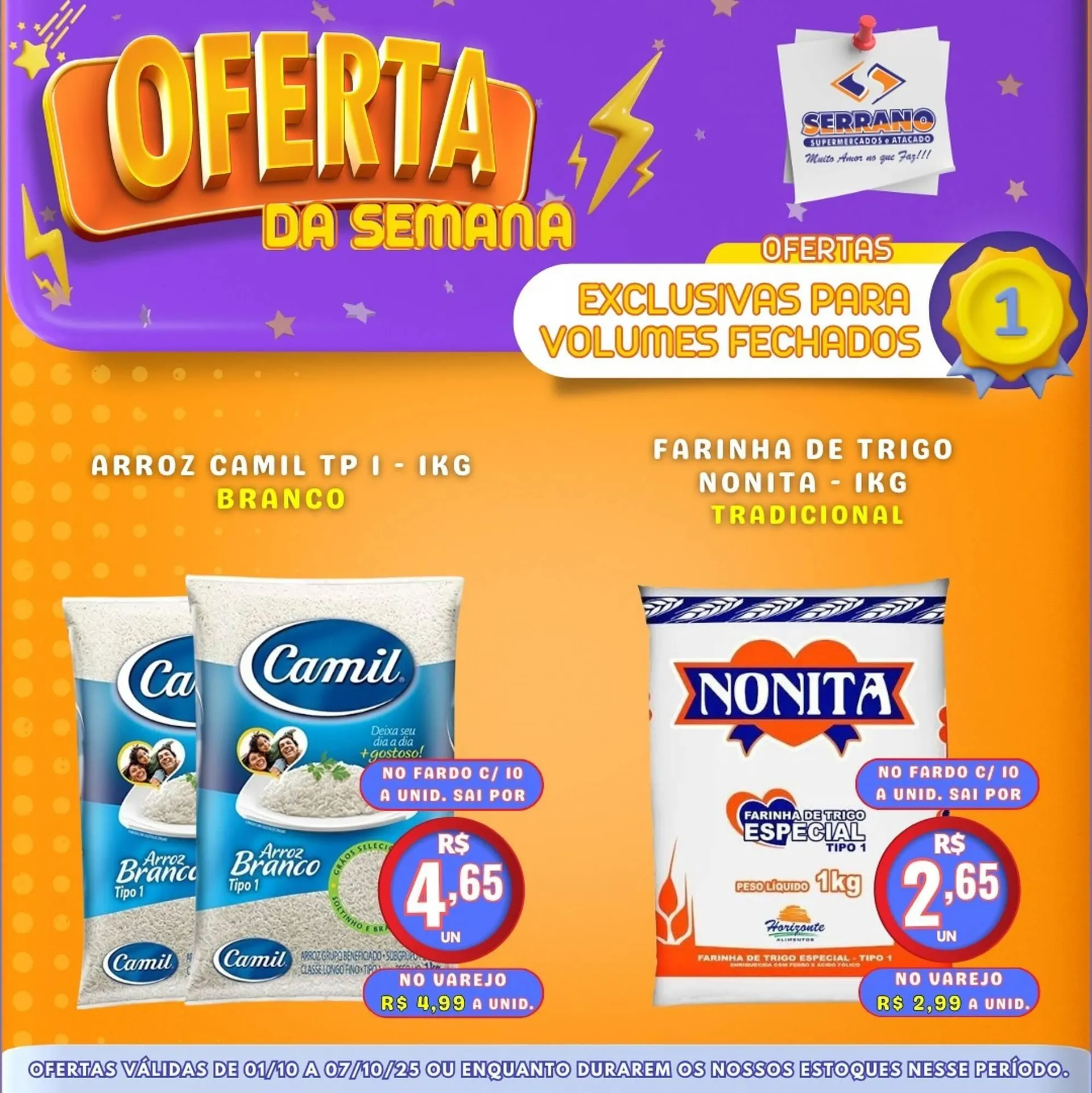 Encarte de Catálogo Serrano Supermercado 1 de outubro até 7 de outubro 2025 - Pagina 1