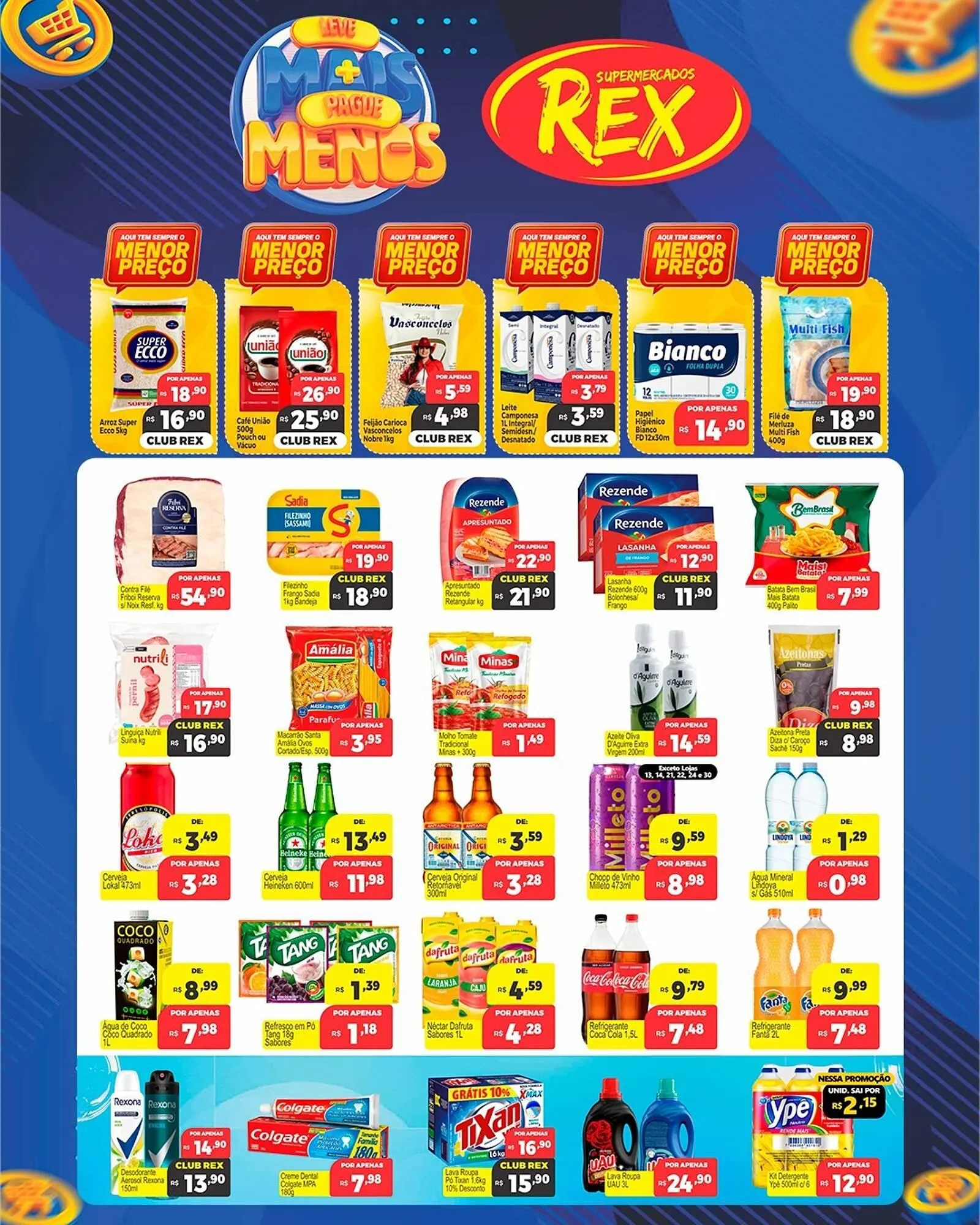 Encarte de Catálogo Supermercados Rex 26 de fevereiro até 4 de março 2026 - Pagina 1