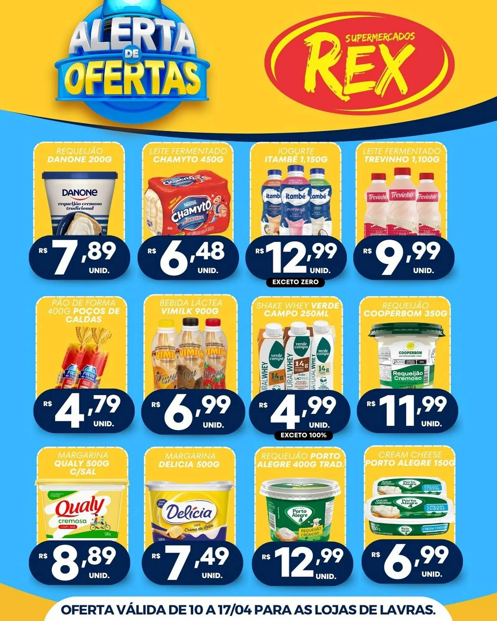 Encarte de Catálogo Supermercados Rex 10 de abril até 17 de abril 2026 - Pagina 1