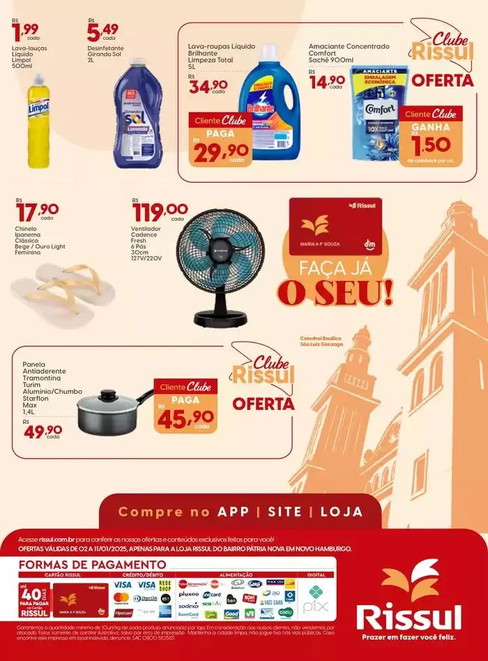 Encarte de Inauguração Rissul Novo Hamburgo 2 de janeiro até 11 de janeiro 2025 - Pagina 8