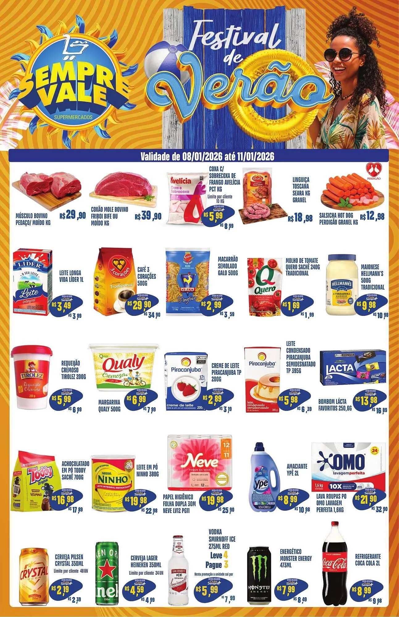 Encarte de Catálogo Sempre Vale Supermercados 8 de janeiro até 11 de janeiro 2026 - Pagina 1