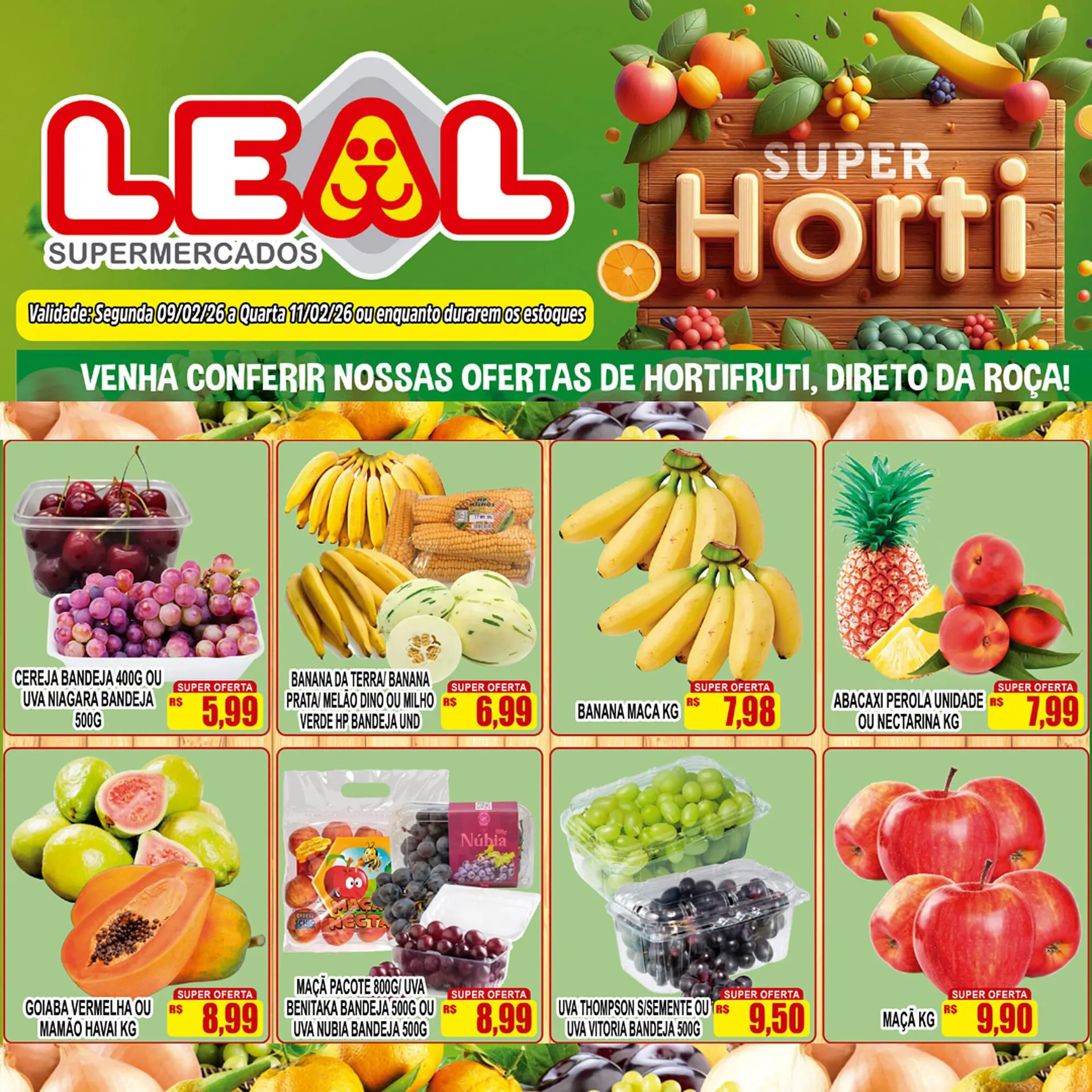Encarte de Folheto Supermercado leal 9 de fevereiro até 11 de fevereiro 2026 - Pagina 3