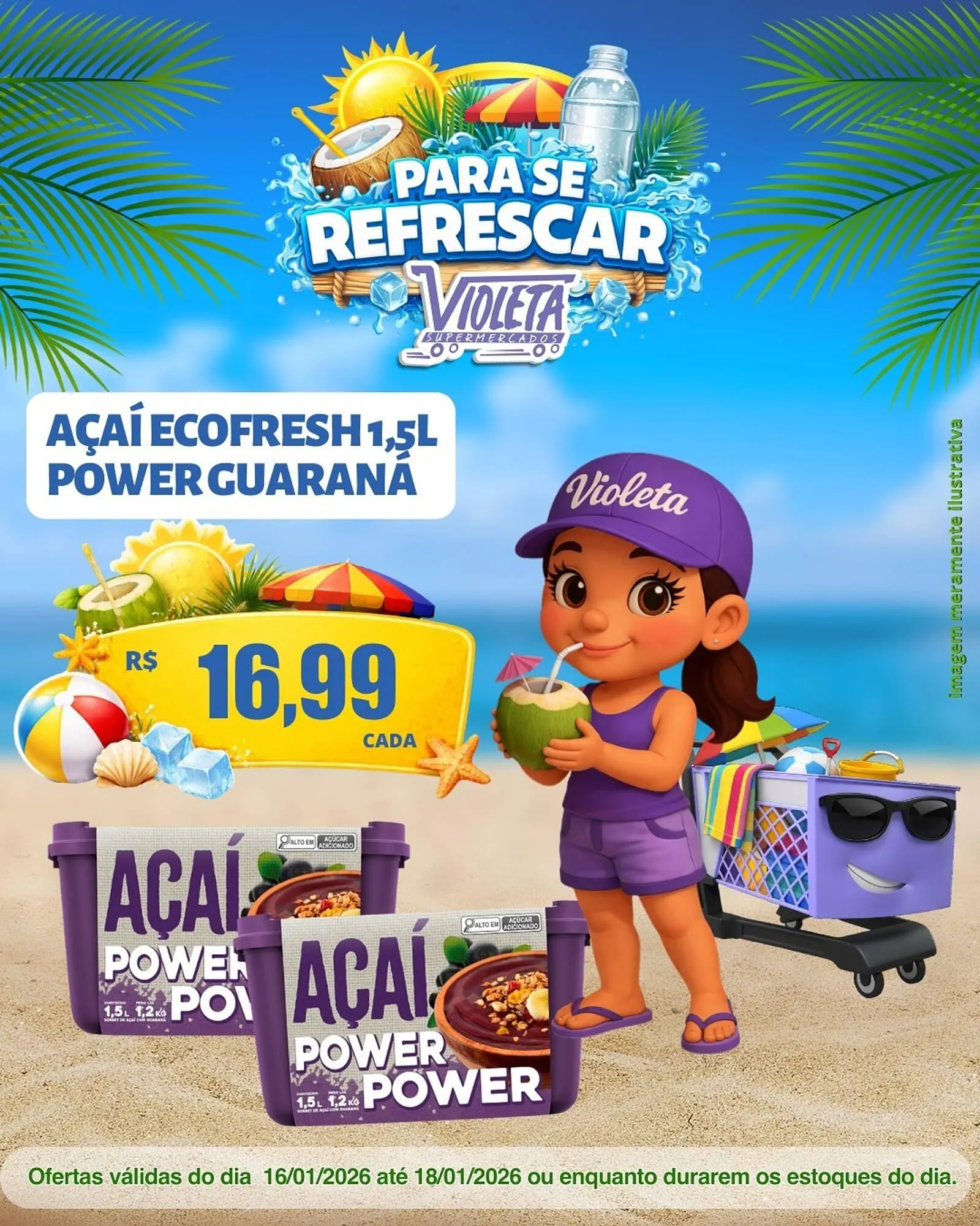 Encarte de Catálogo Violeta Supermercados 16 de janeiro até 18 de janeiro 2026 - Pagina 3