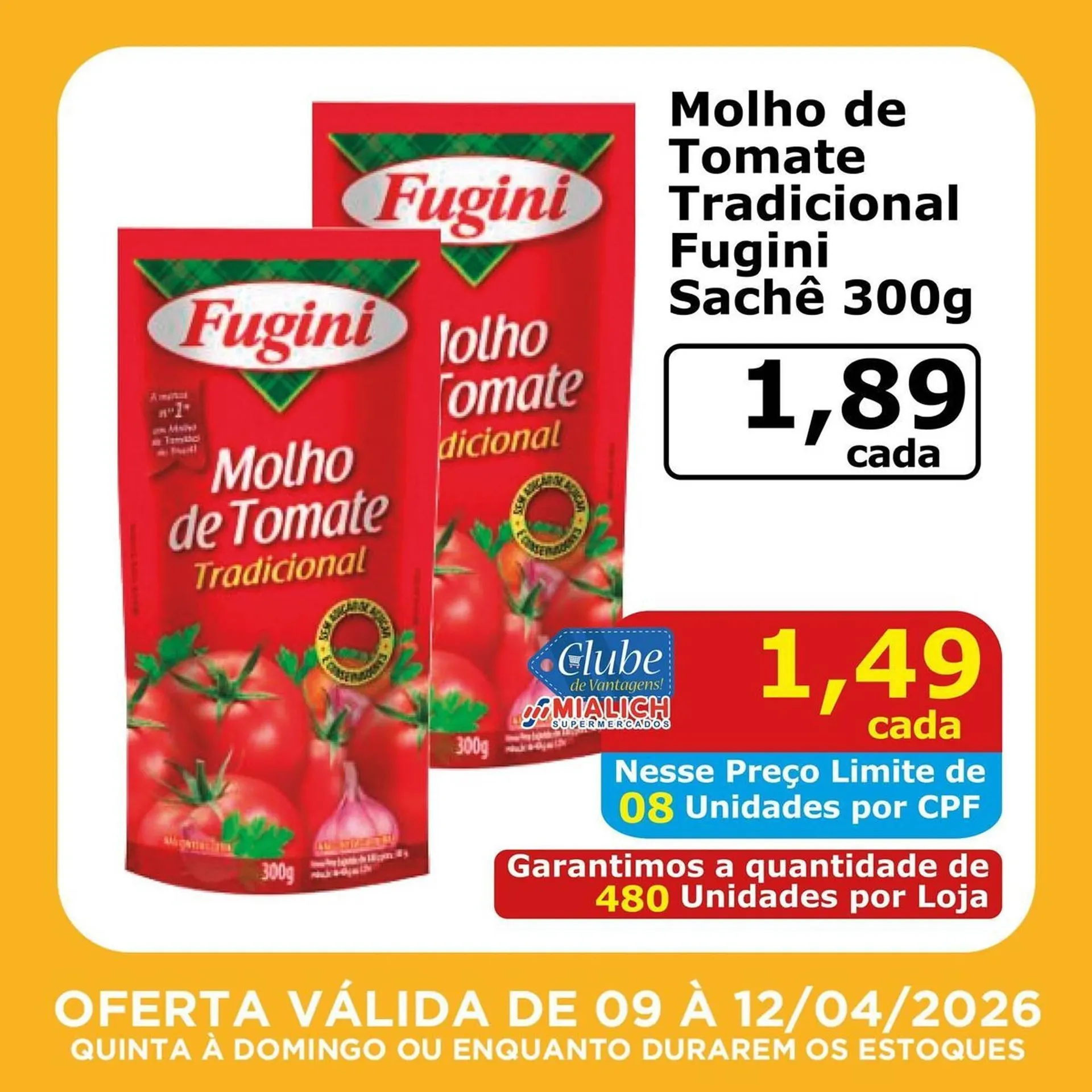 Encarte de Catálogo Mialich Supermercados 9 de abril até 12 de abril 2026 - Pagina 5